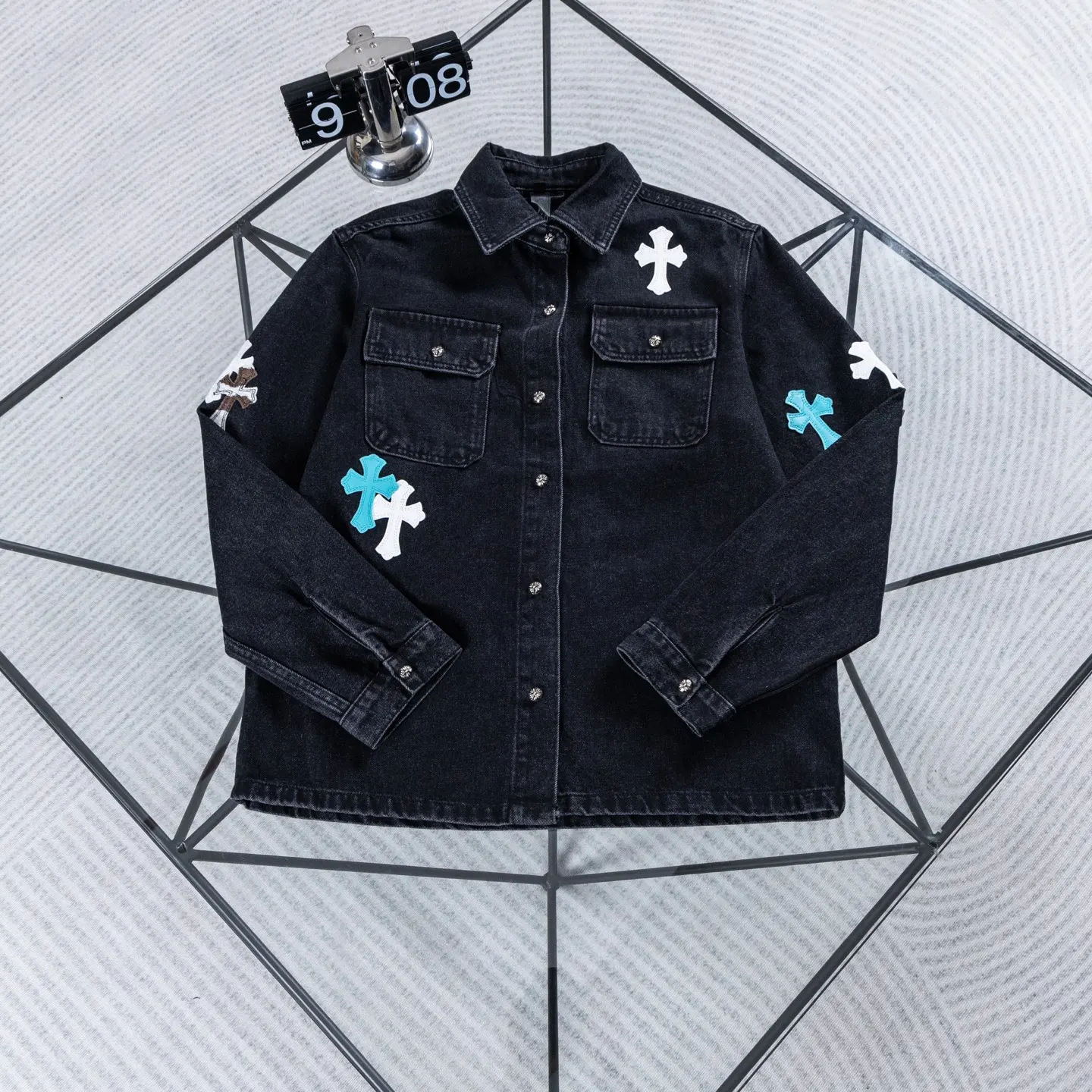 Chrome Hearts Cross Patch Denim Jacket D18023901 — view 2