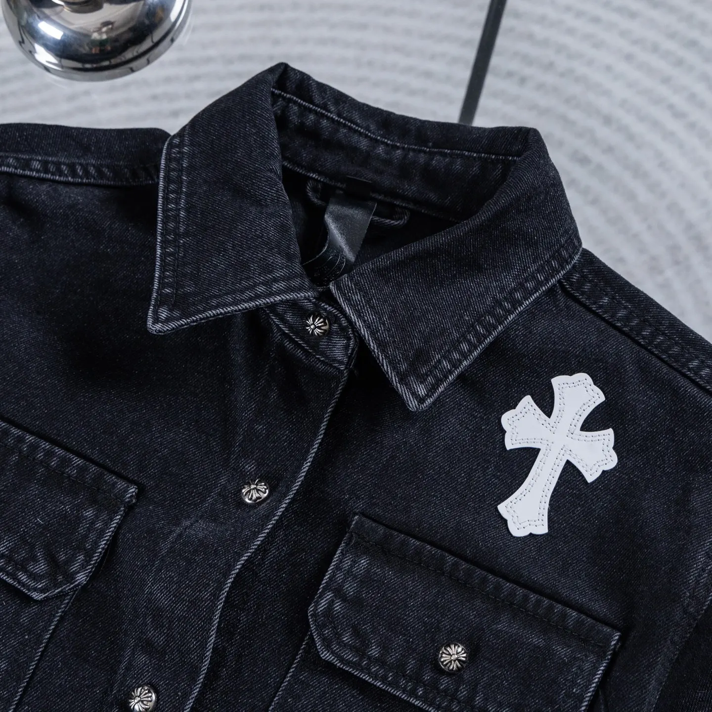 Chrome Hearts Cross Patch Denim Jacket D18023901 — view 4