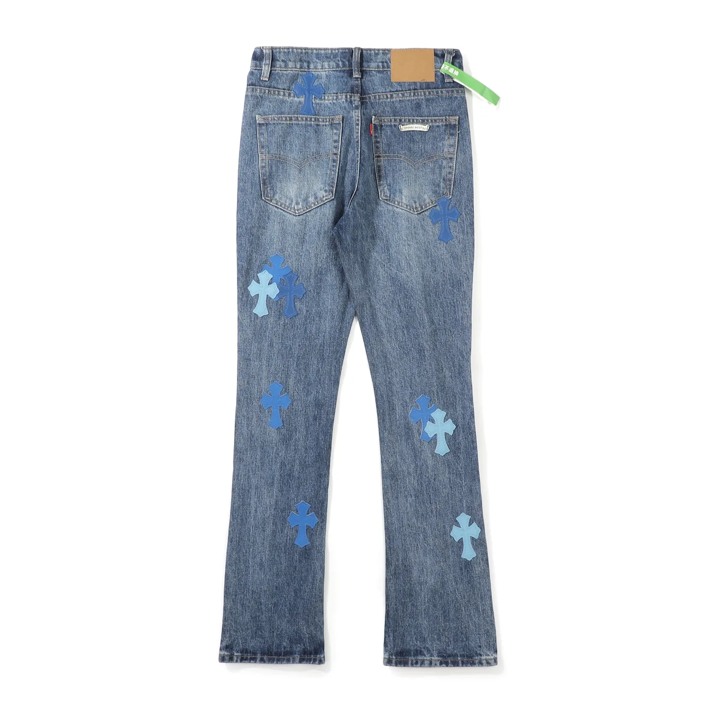 Cross Patch Straight-Leg Jeans D18023090 — view 2
