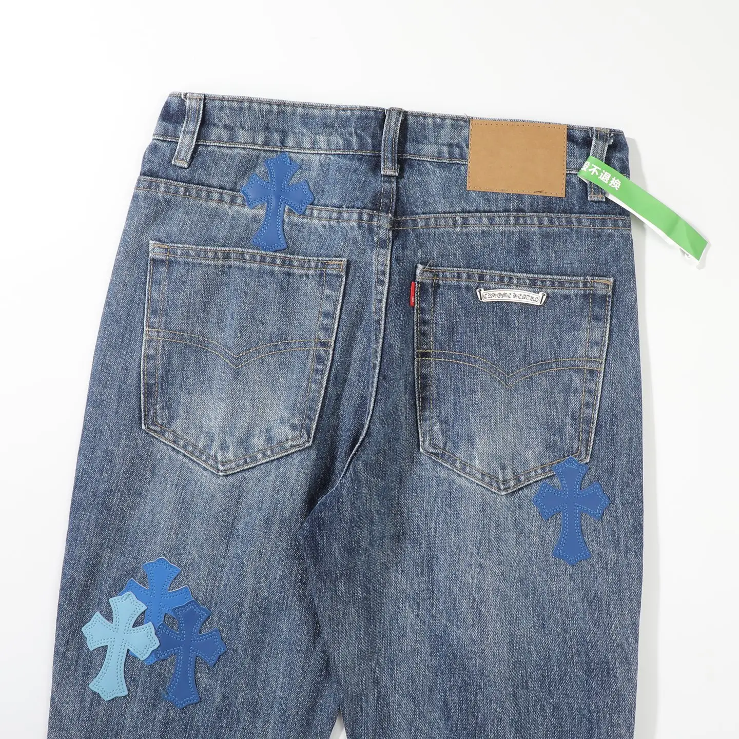 Cross Patch Straight-Leg Jeans D18023090 — view 4