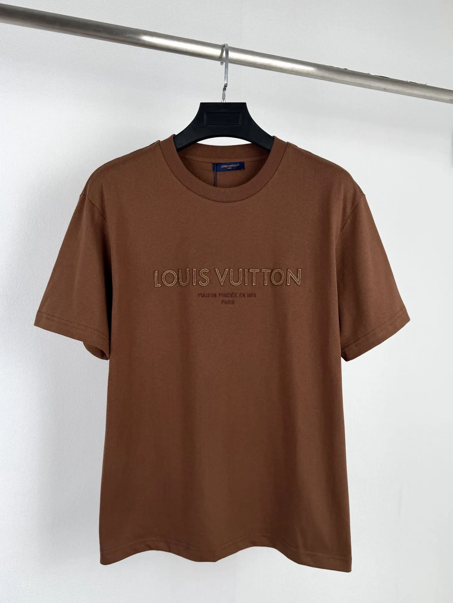 Embroidered Felt Logo Cotton T-Shirt D18021329