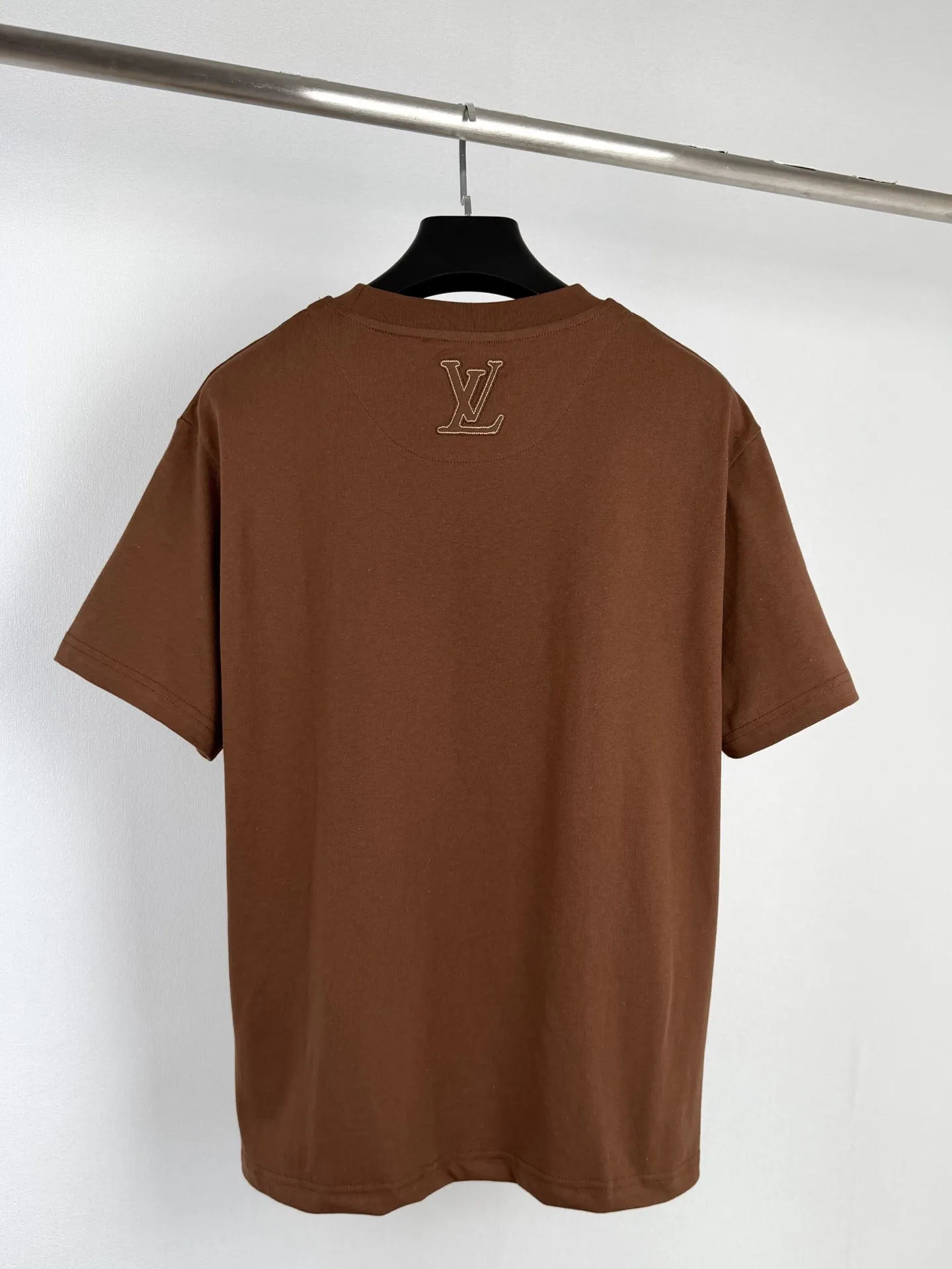 Embroidered Felt Logo Cotton T-Shirt D18021329 — view 3