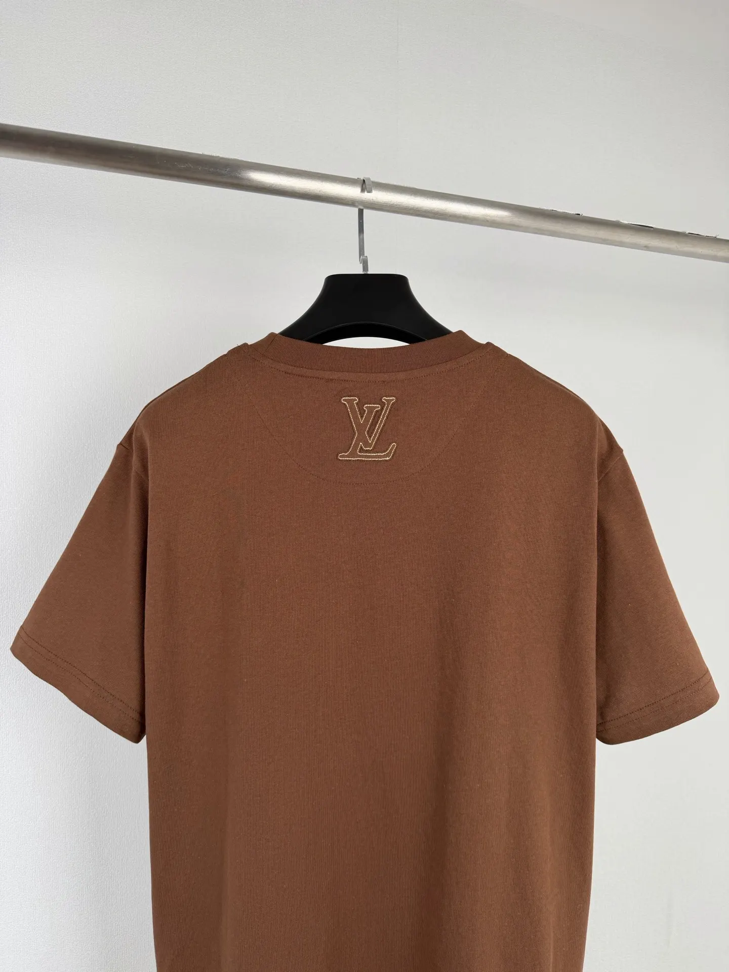 Embroidered Felt Logo Cotton T-Shirt D18021329 — view 4