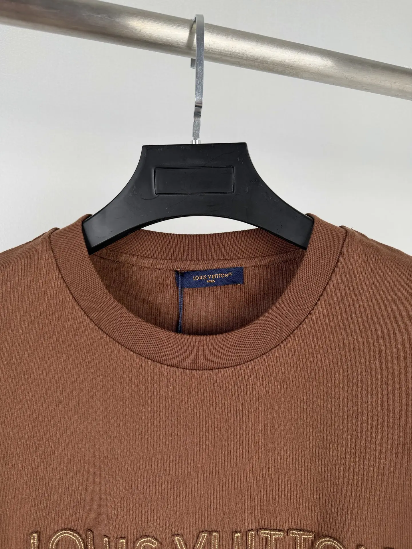 Embroidered Felt Logo Cotton T-Shirt D18021329 — view 5