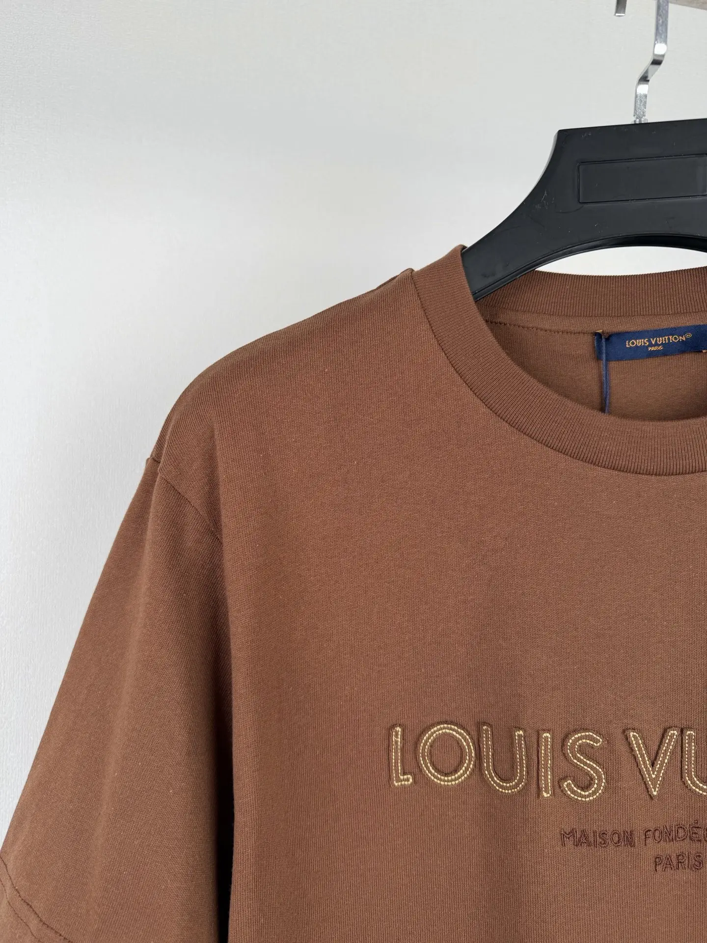 Embroidered Felt Logo Cotton T-Shirt D18021329 — view 7