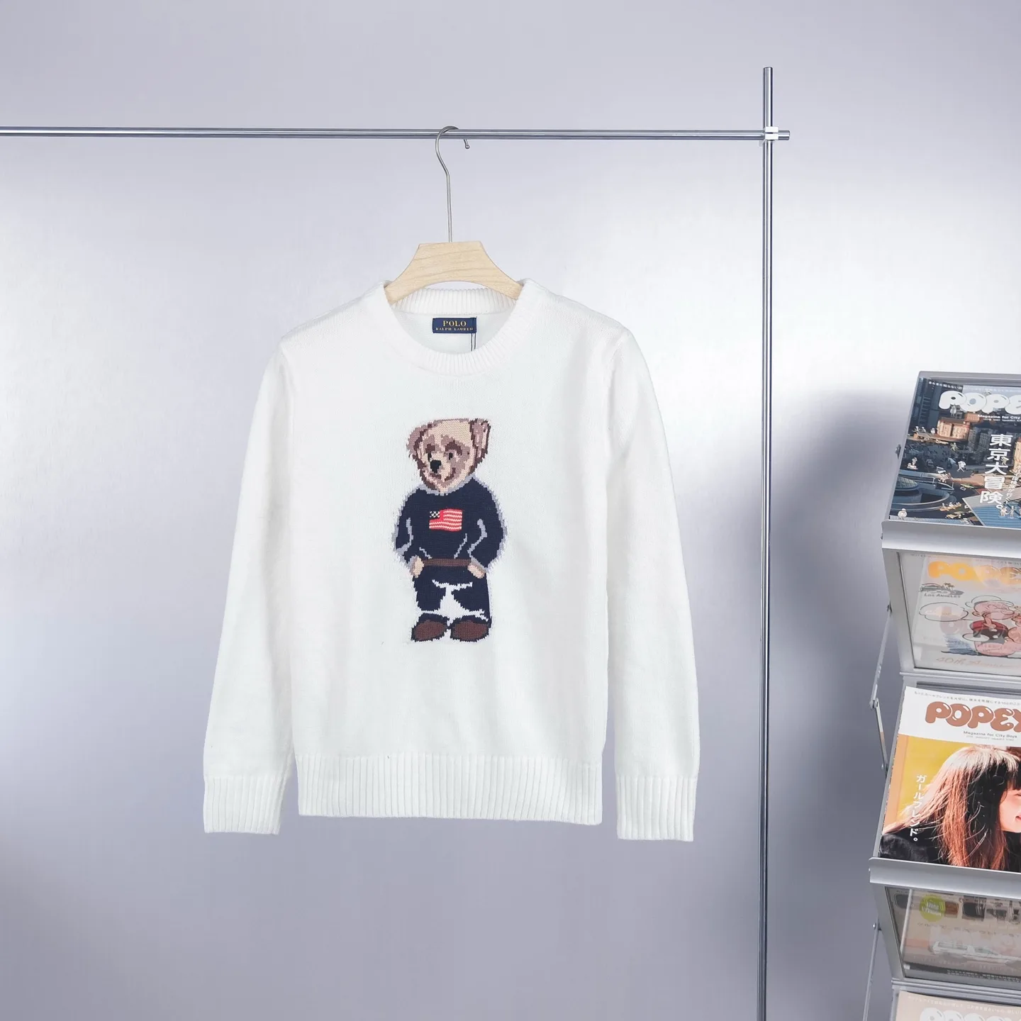 Polo Bear Cotton-Linen Sweater D18023082 — view 2