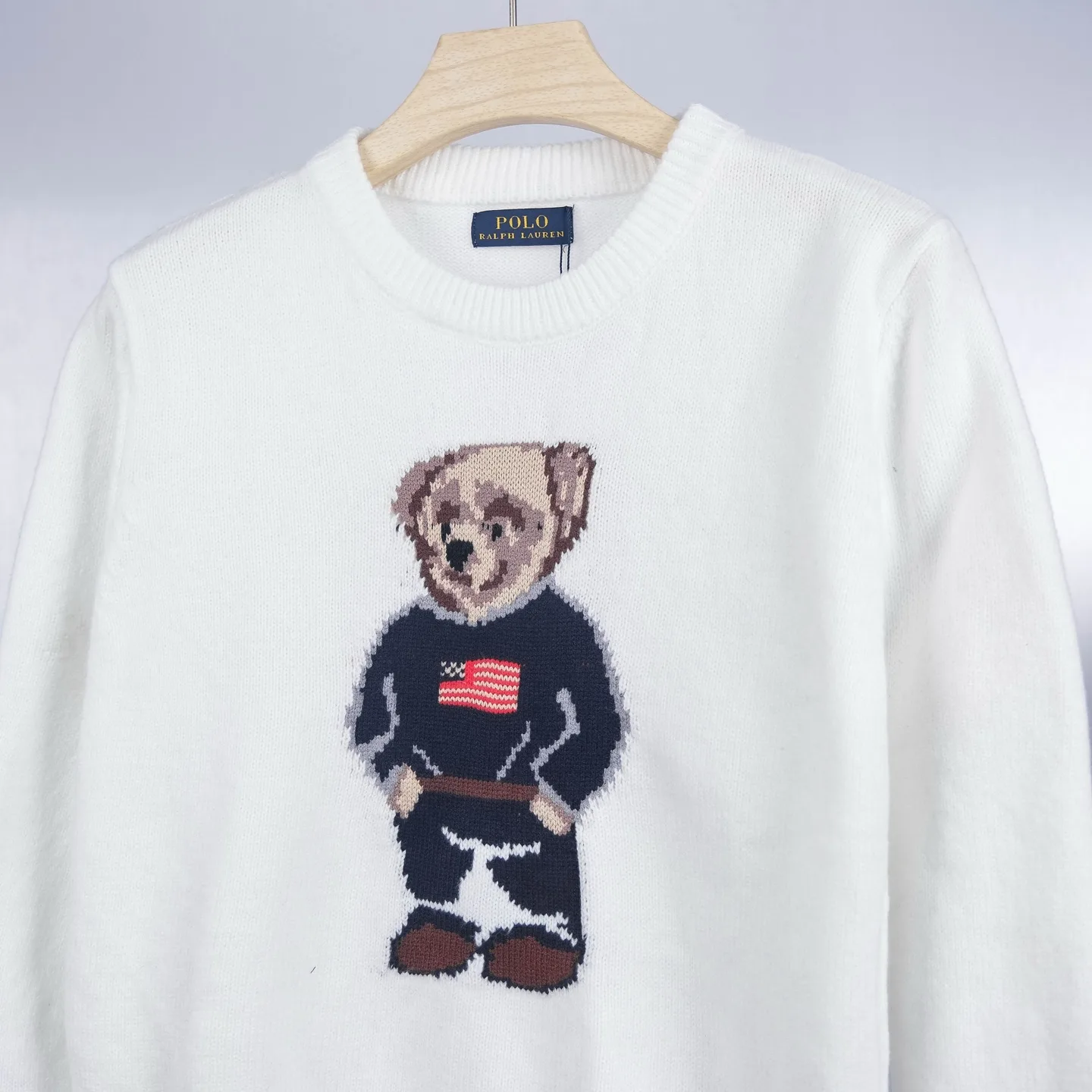 Polo Bear Cotton-Linen Sweater D18023082 — view 7