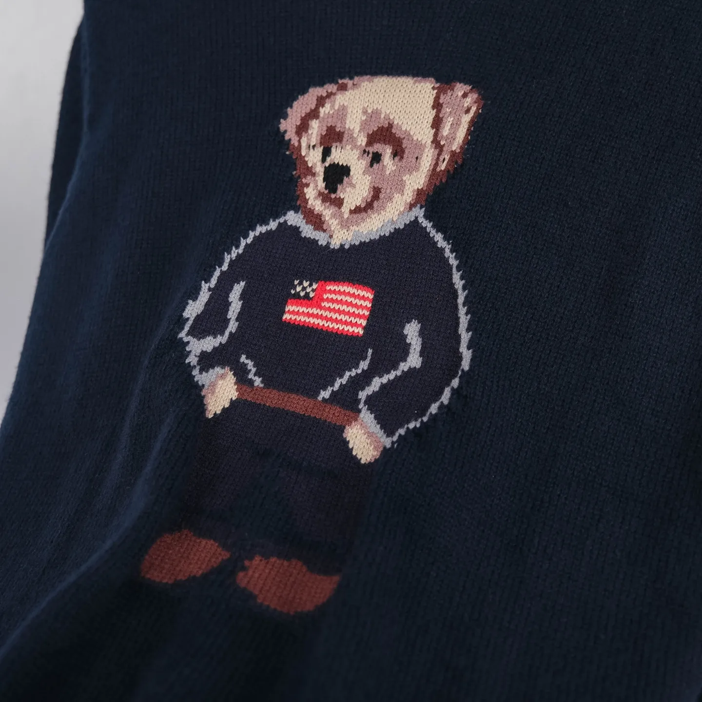 Polo Bear Cotton-Linen Sweater D18023082 — view 11