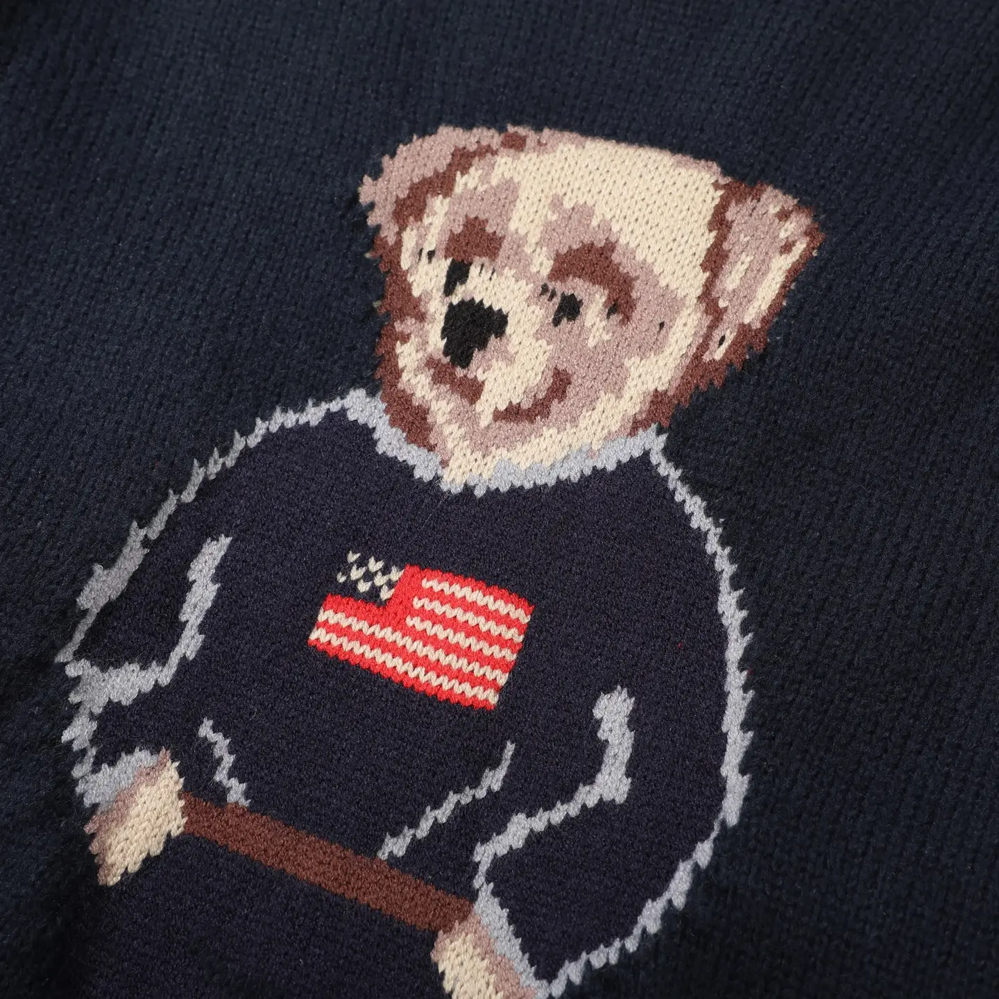 Polo Bear Cotton-Linen Intarsia Sweater D18023083 — view 5