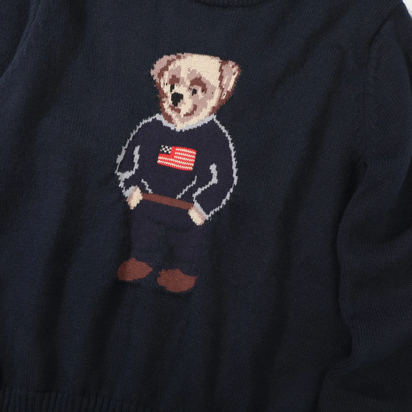 Polo Bear Cotton-Linen Intarsia Sweater D18023083 — view 6
