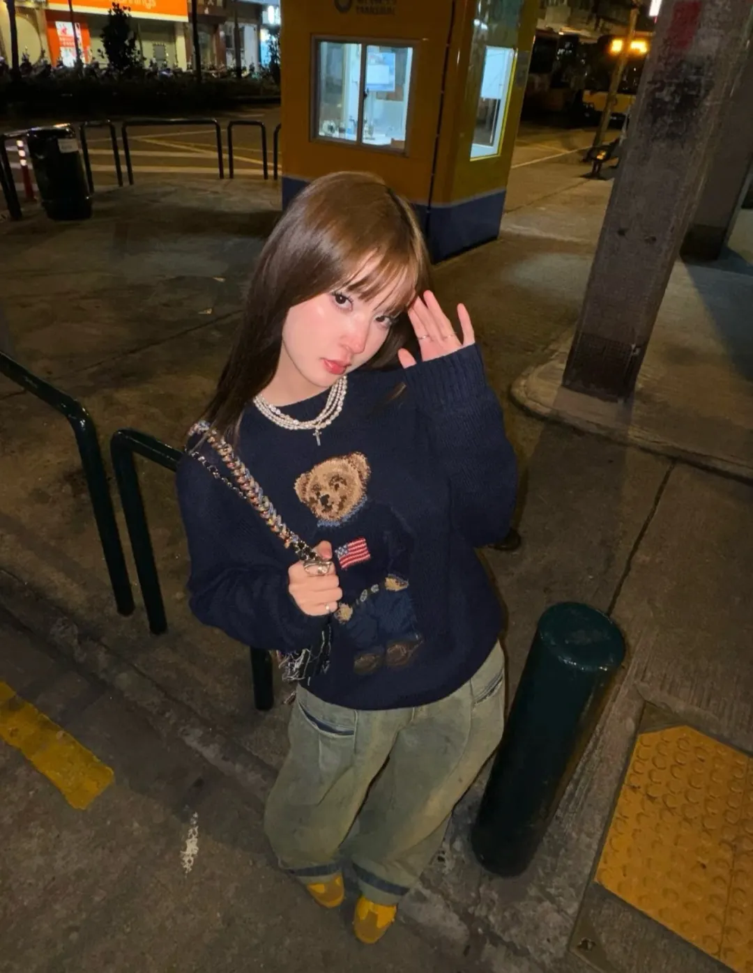 Polo Bear Cotton-Linen Sweater D18023084 — view 2