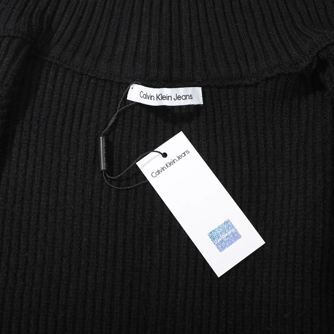 Logo Embroidered Zip-Up Ribbed Cardigan D18023087 — view 6