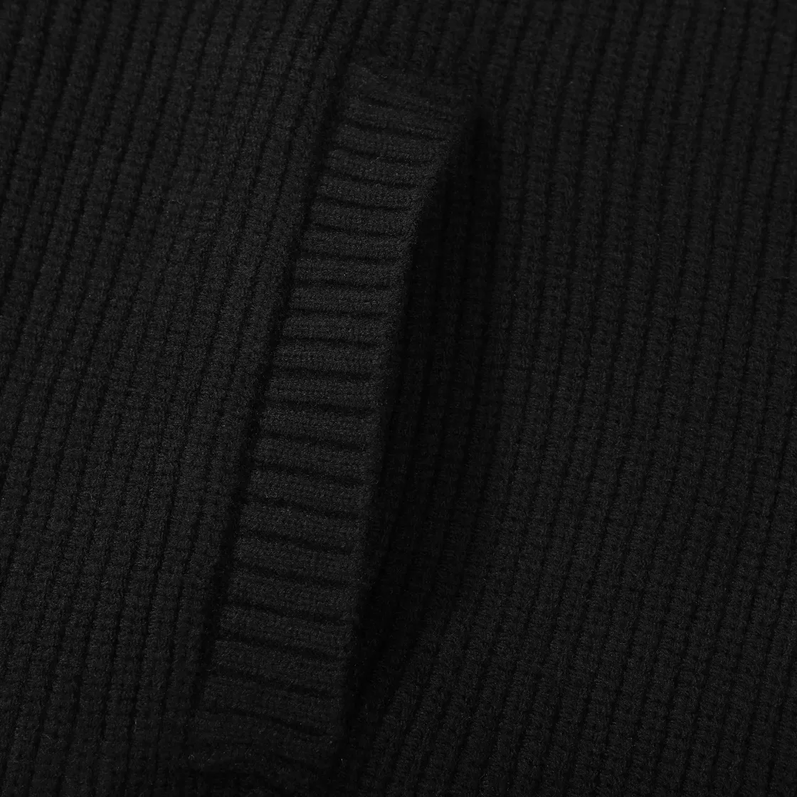 Logo Embroidered Zip-Up Ribbed Cardigan D18023087 — view 8