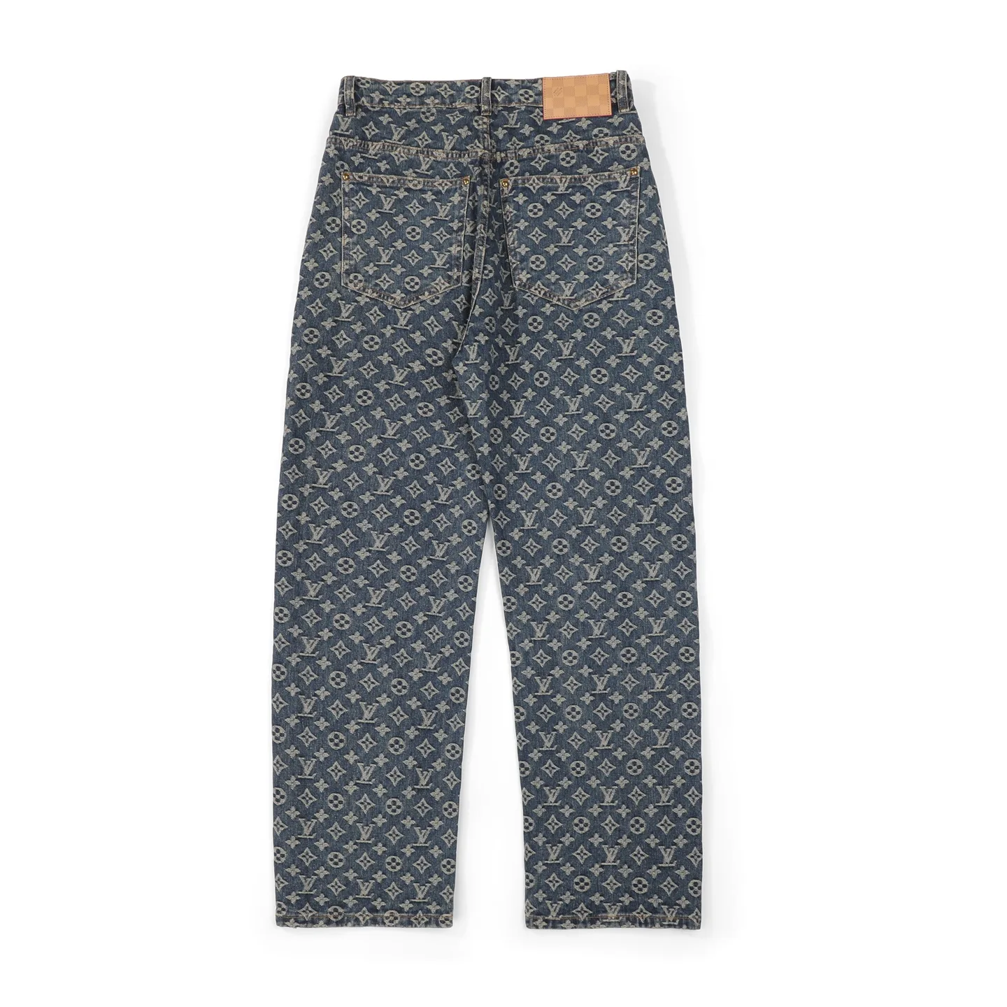 Monogram Jacquard Straight-Leg Jeans D18523116 — view 2