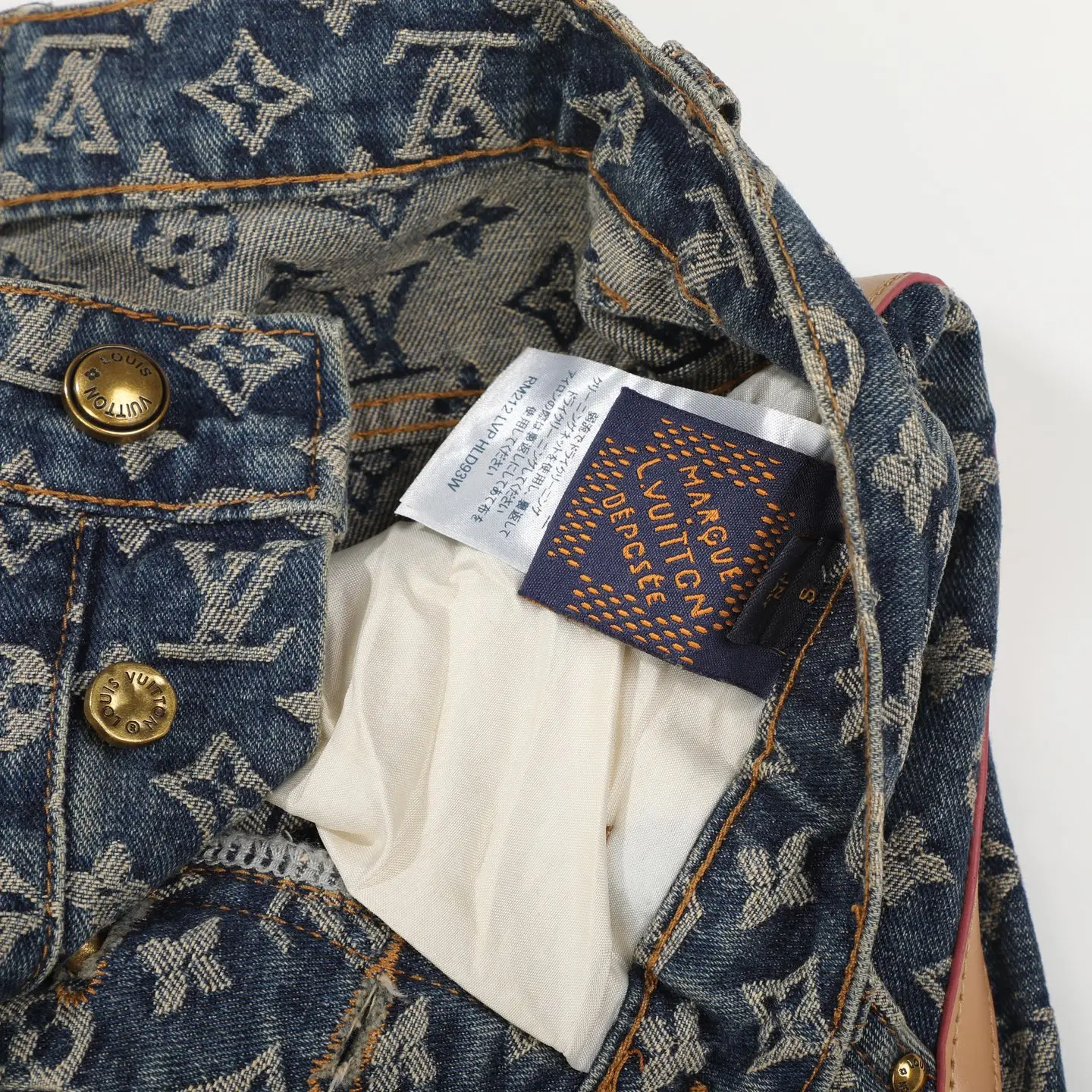 Monogram Jacquard Straight-Leg Jeans D18523116 — view 8