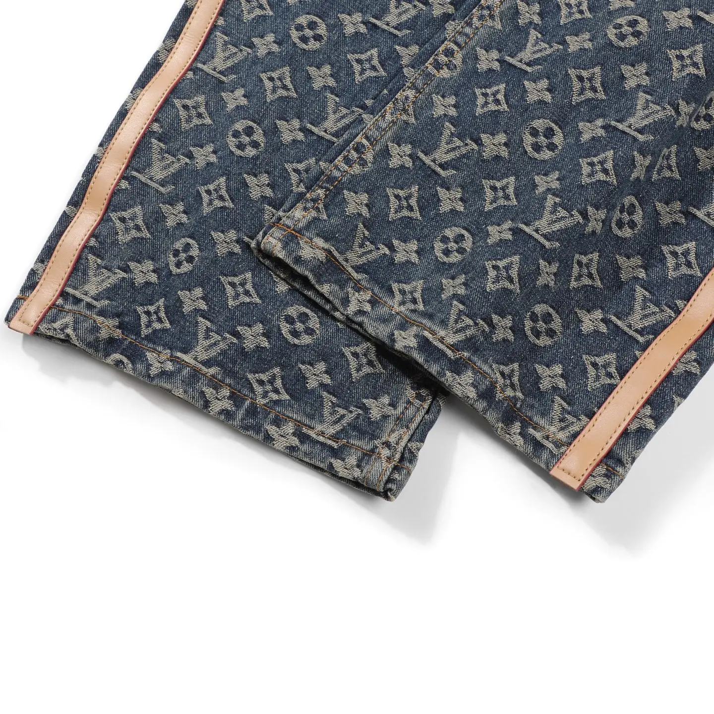 Monogram Jacquard Straight-Leg Jeans D18523116 — view 9