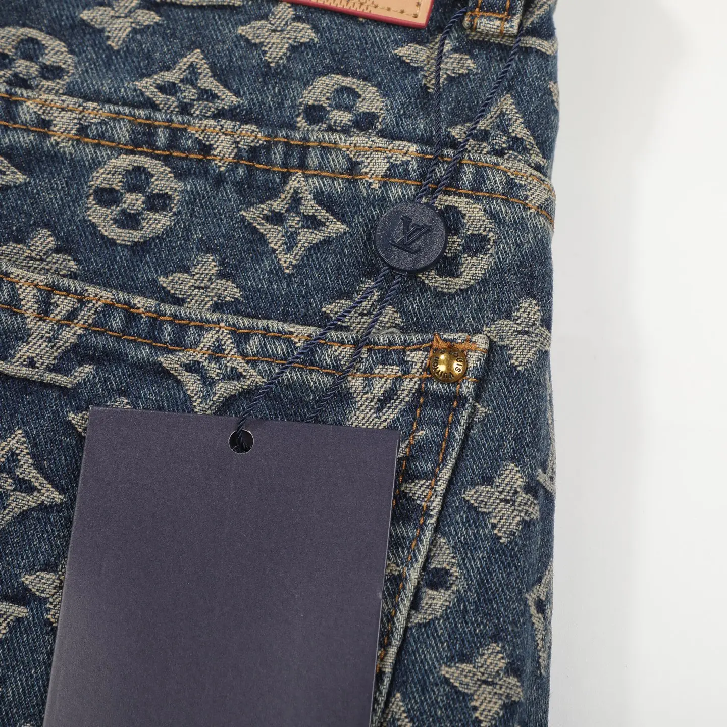 Monogram Jacquard Straight-Leg Jeans D18523116 — view 14