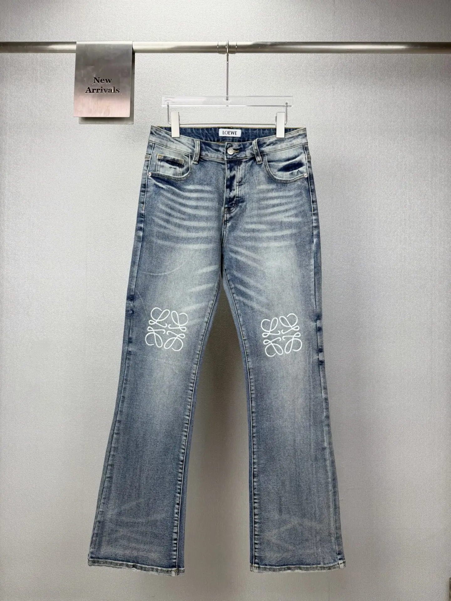 Anagram Embroidered Flared Jeans D18522698