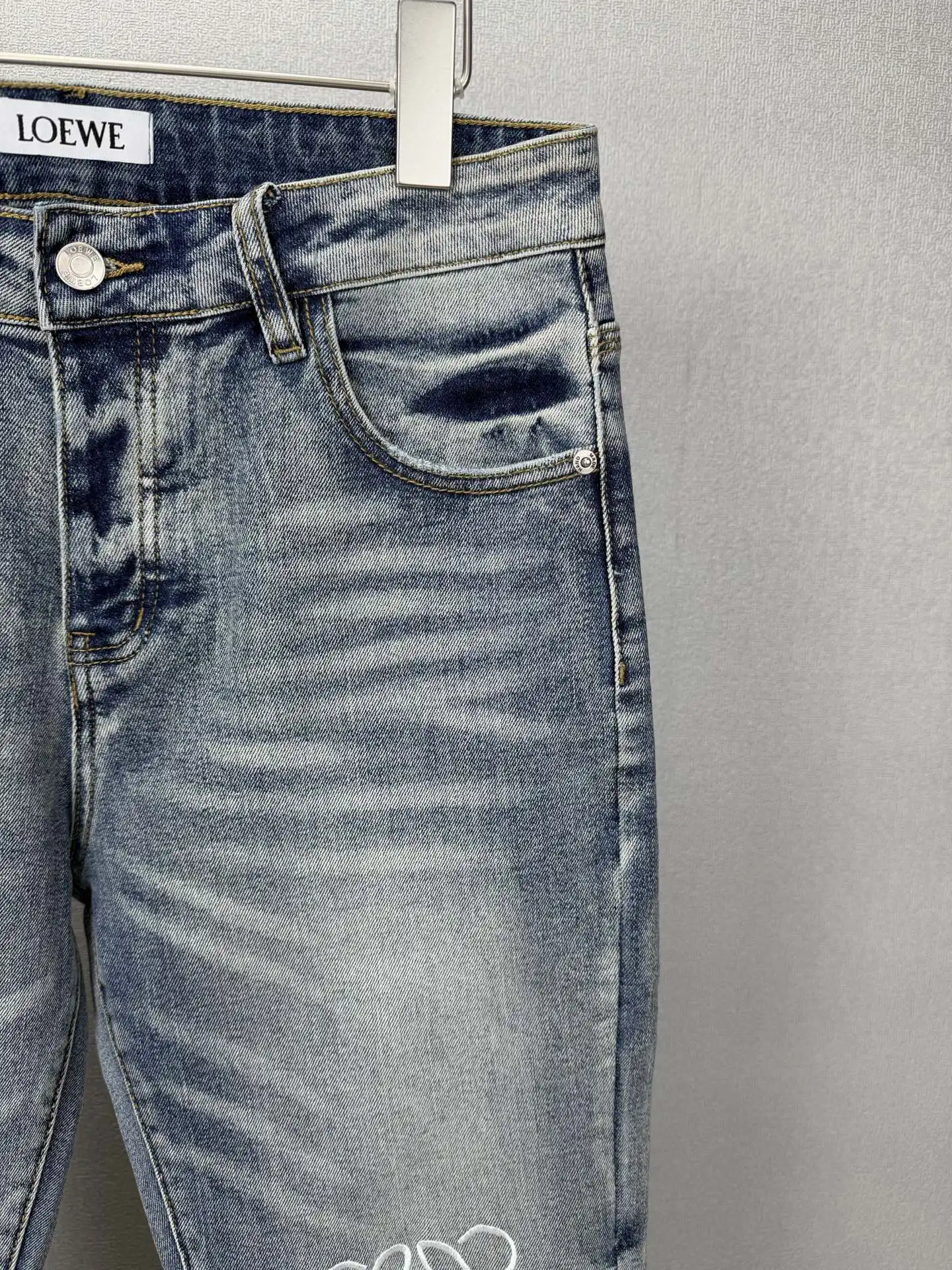 Anagram Embroidered Flared Jeans D18522698 — view 4