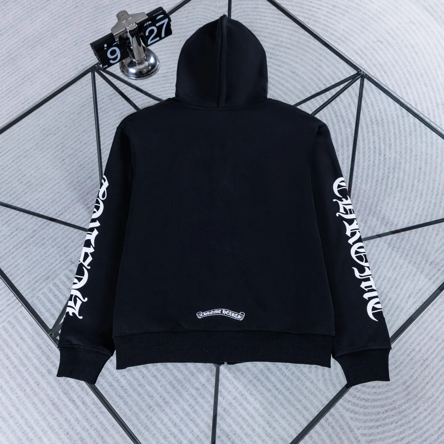 Logo-Print Zip-Up Cotton Hoodie D18522742 — view 3