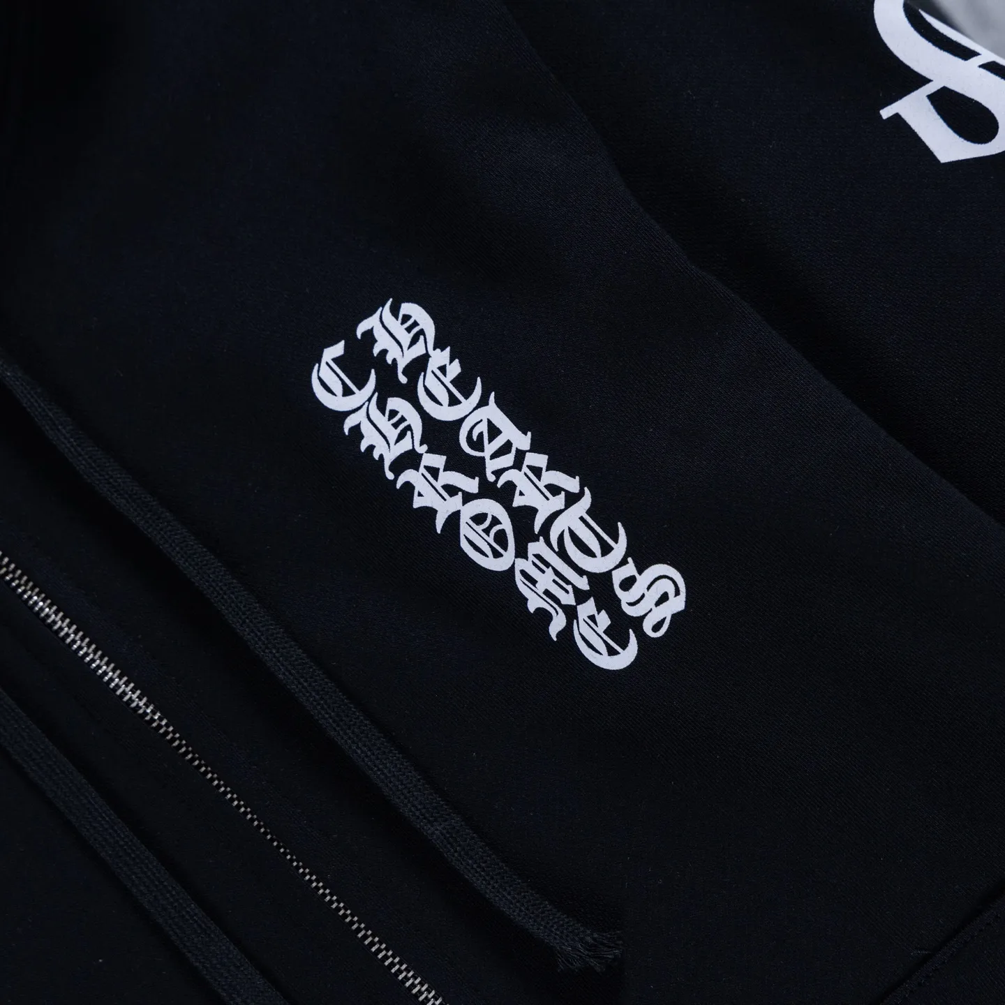 Logo-Print Zip-Up Cotton Hoodie D18522742 — view 6