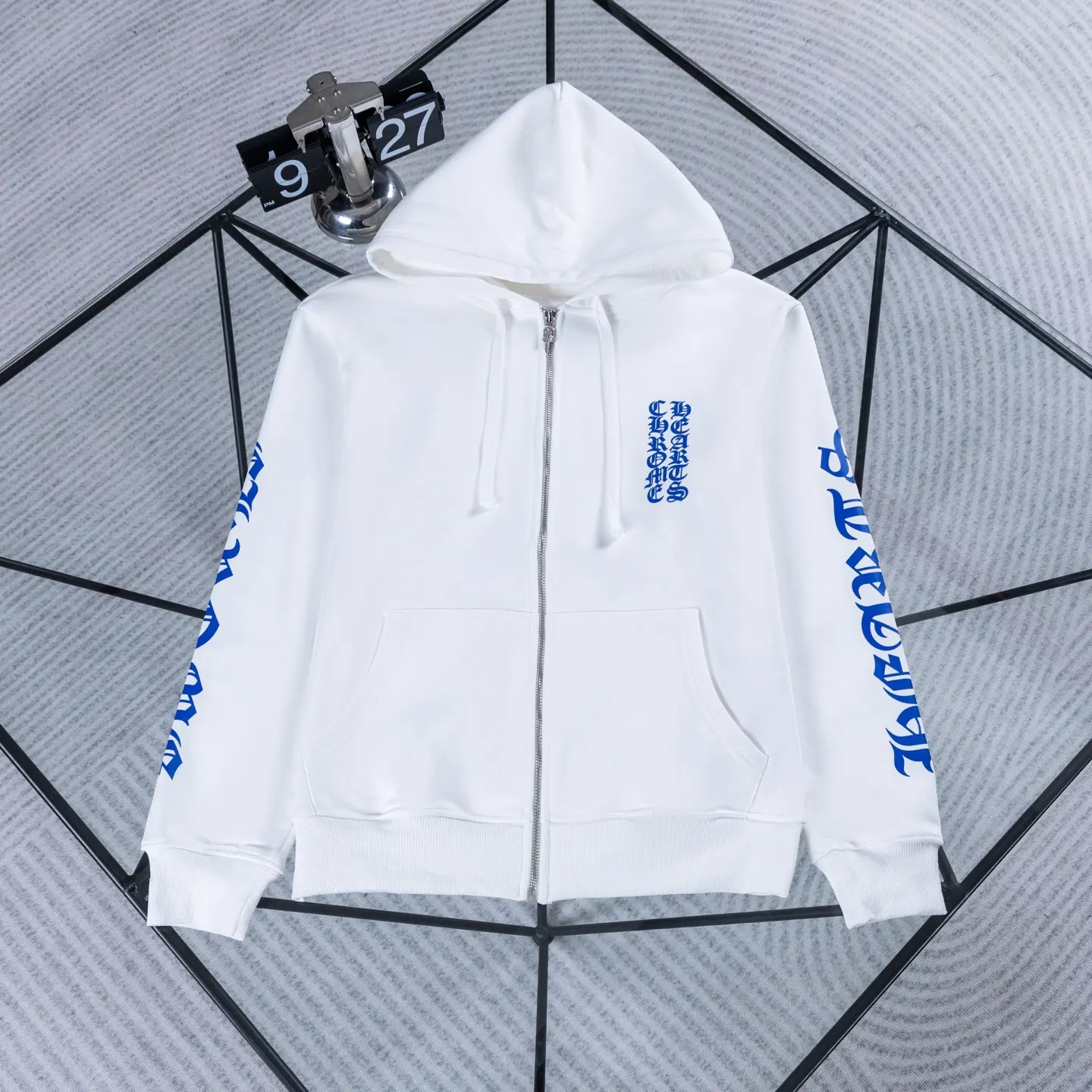 Logo-Print Zip-Up Cotton Hoodie D18522743