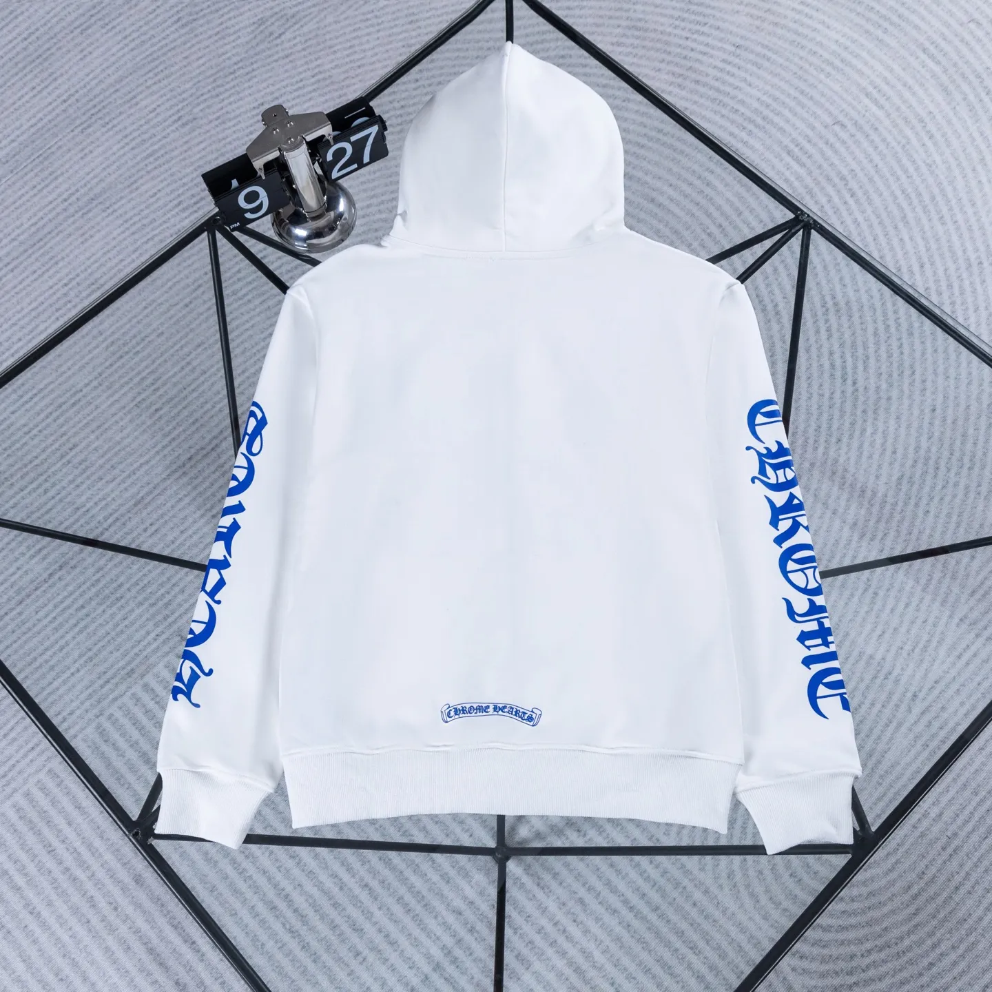 Logo-Print Zip-Up Cotton Hoodie D18522743 — view 3