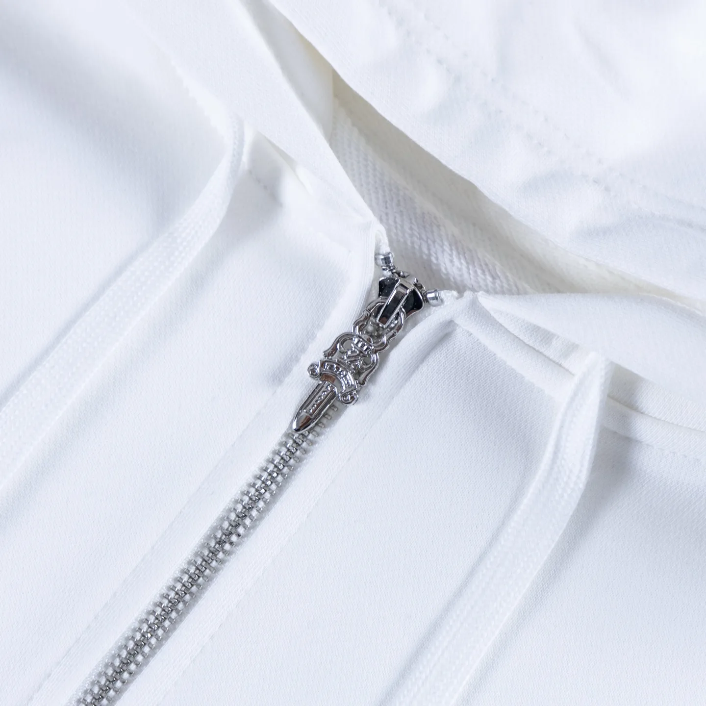 Logo-Print Zip-Up Cotton Hoodie D18522743 — view 7