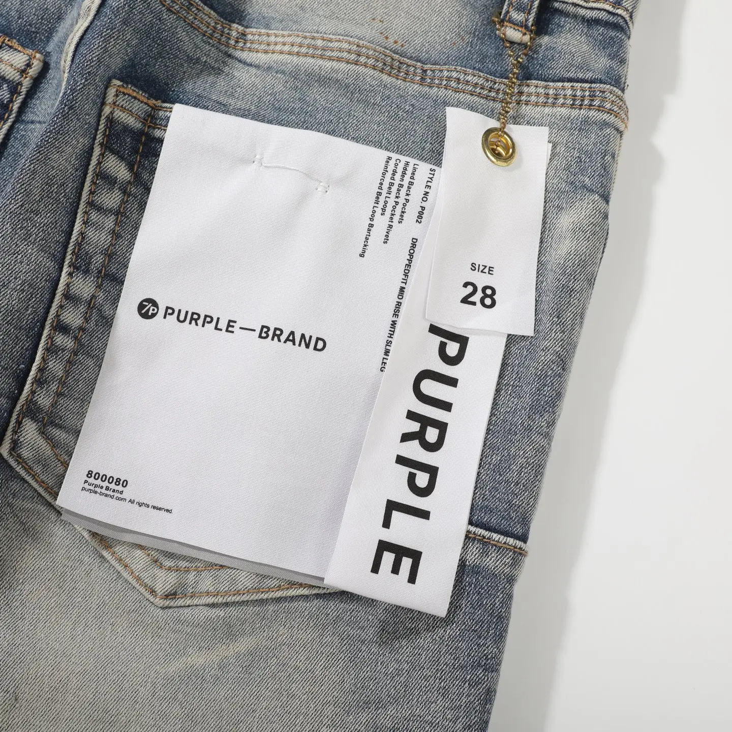 Distressed Slim-Fit Graphic Patch Jeans D18523106 — view 10
