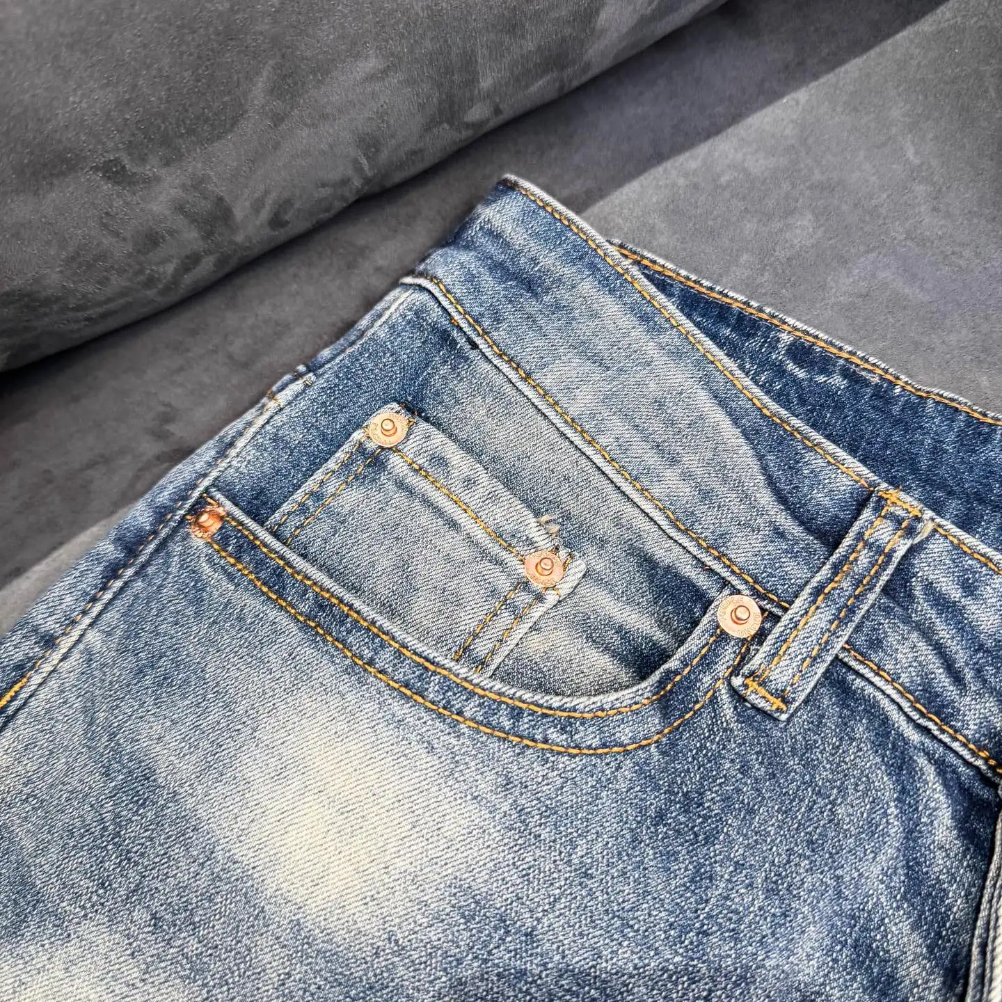 Distressed Embroidered Flare-Leg Jeans D18523101 — view 9