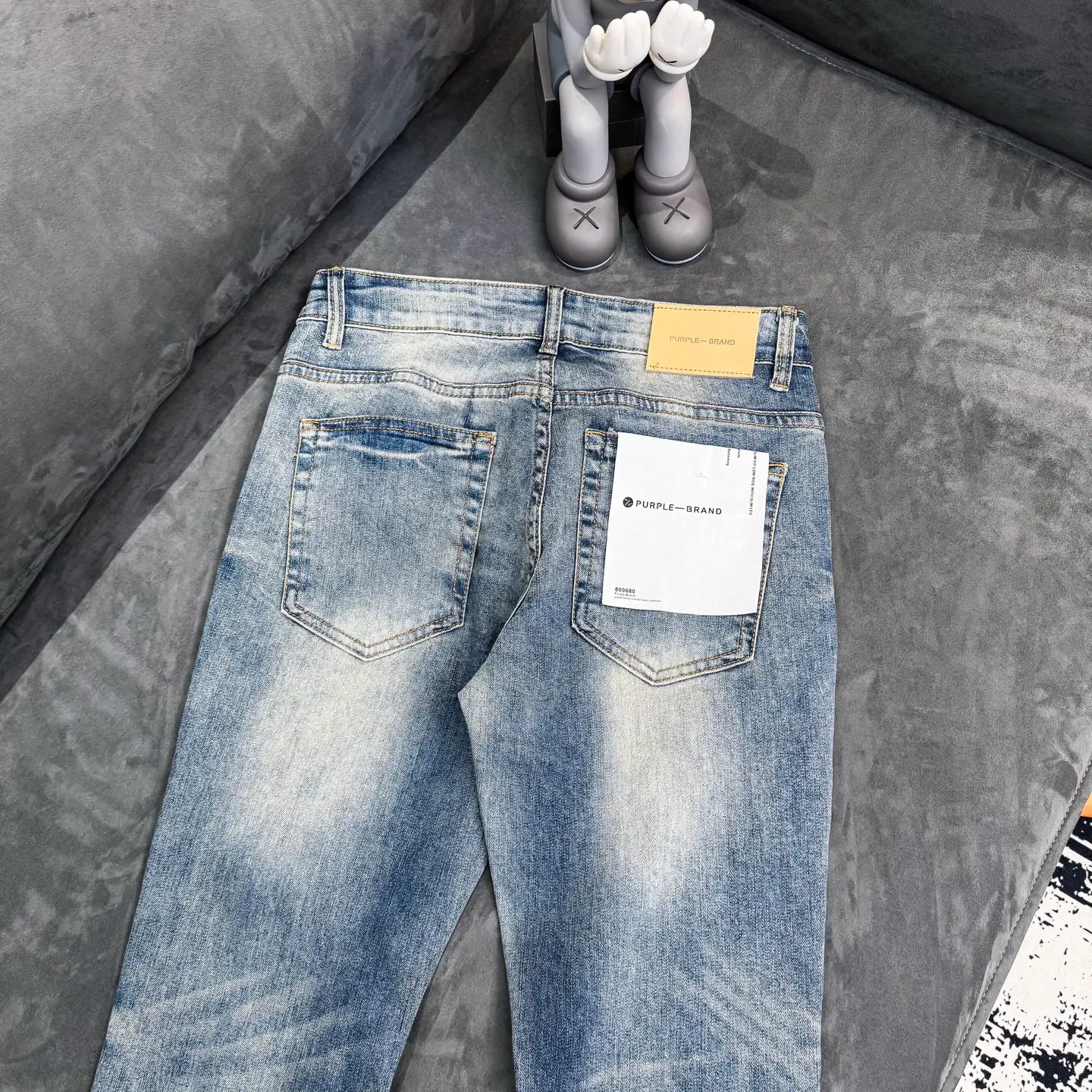 Distressed Embroidered Flare-Leg Jeans D18523101 — view 13