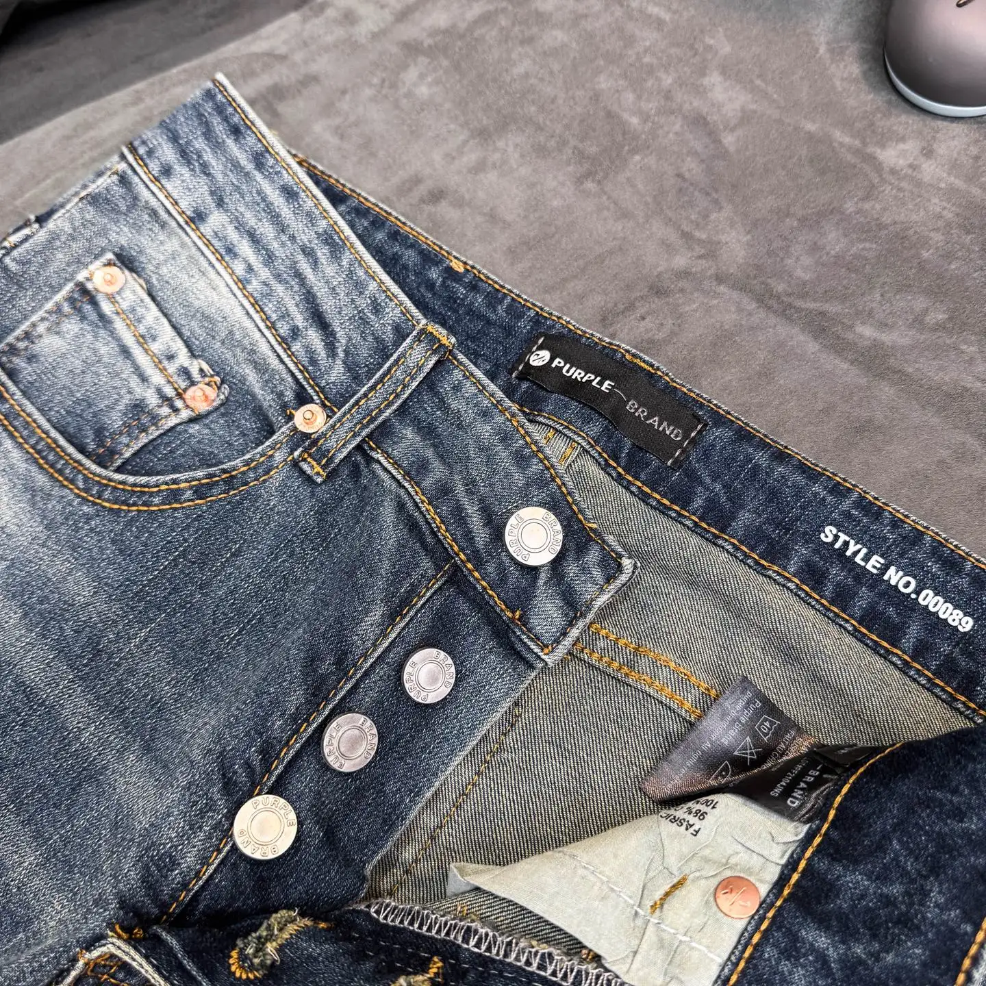 Distressed Embroidered Patch Flare Jeans D18523112 — view 8
