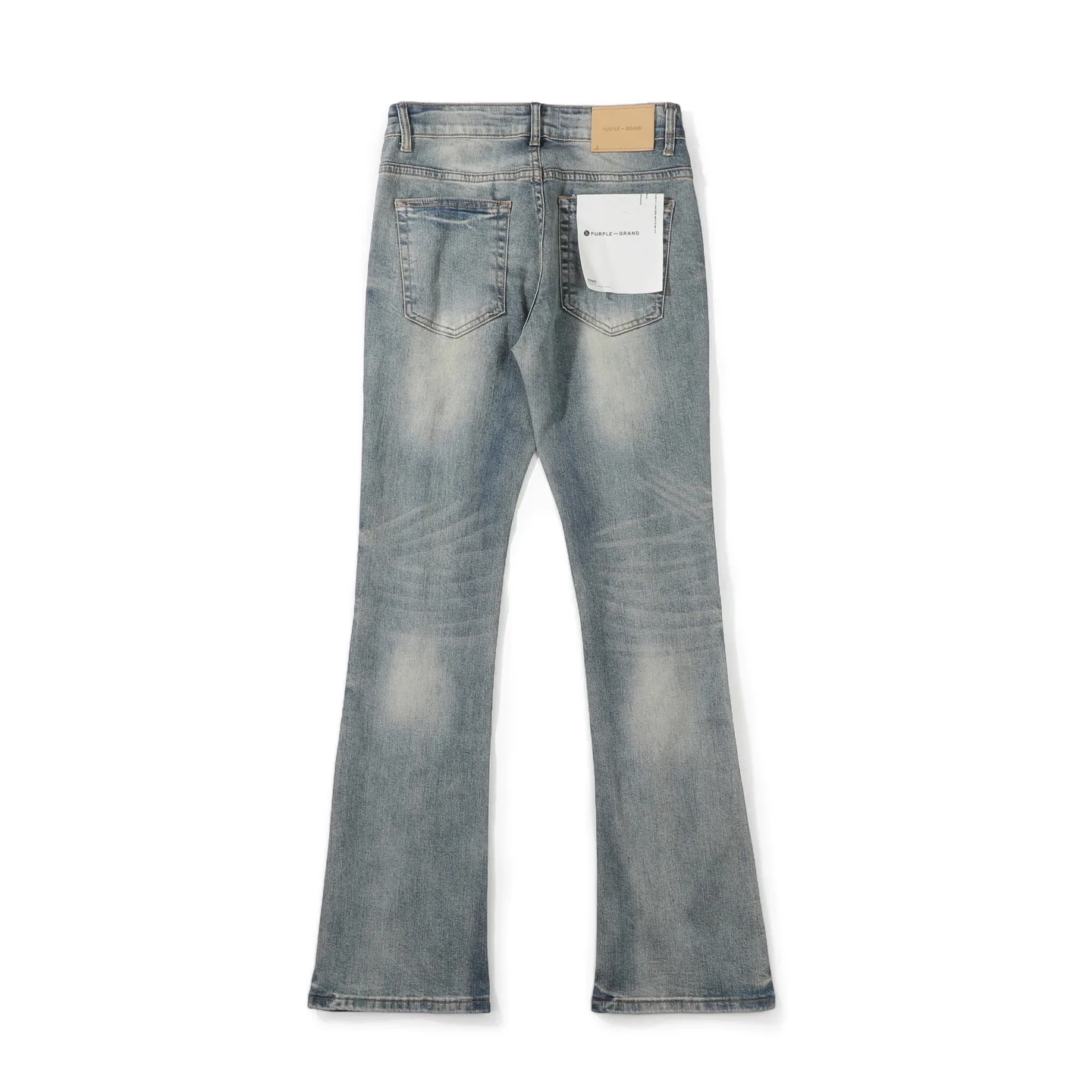 Distressed Patchwork Flared Jeans D18523100 — view 2