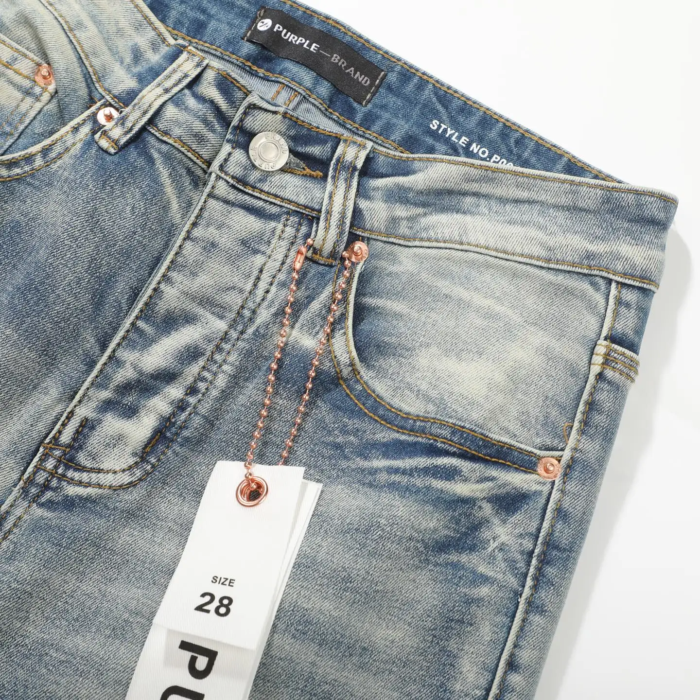 Distressed Flare-Leg Jeans with Patchwork D18523108 — view 6