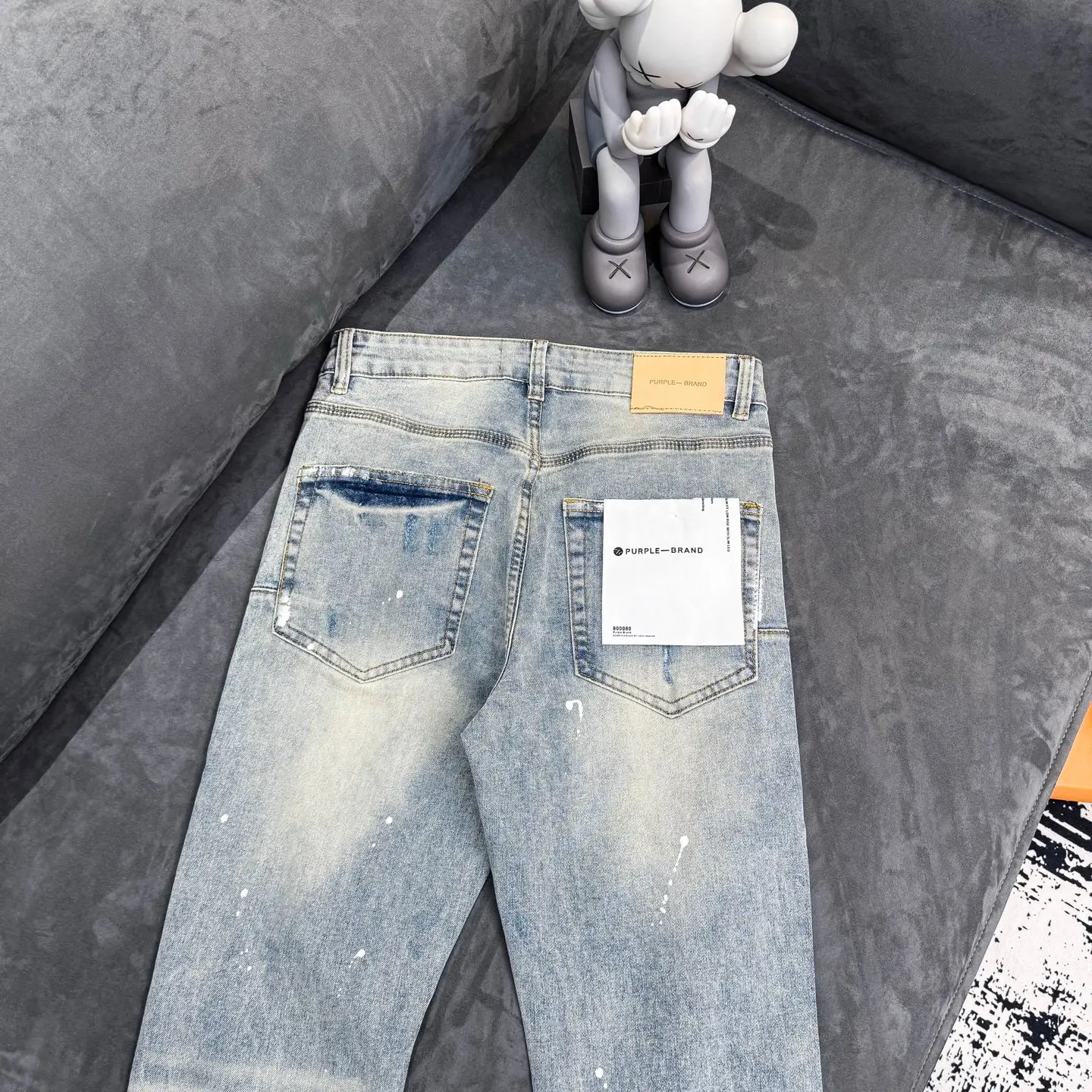 Logo Print Paint-Splatter Flare Jeans D18523097 — view 13