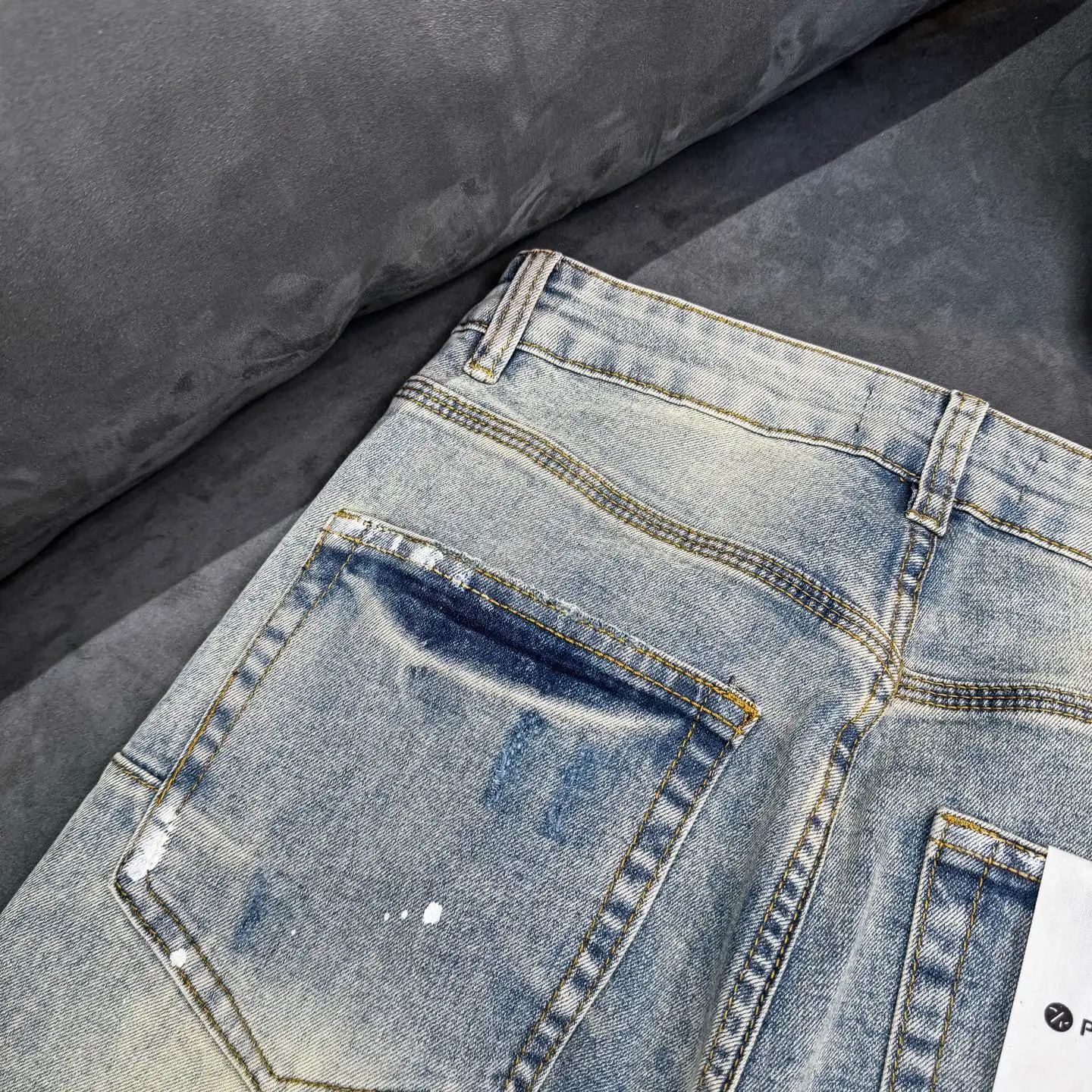 Logo Print Paint-Splatter Flare Jeans D18523097 — view 15