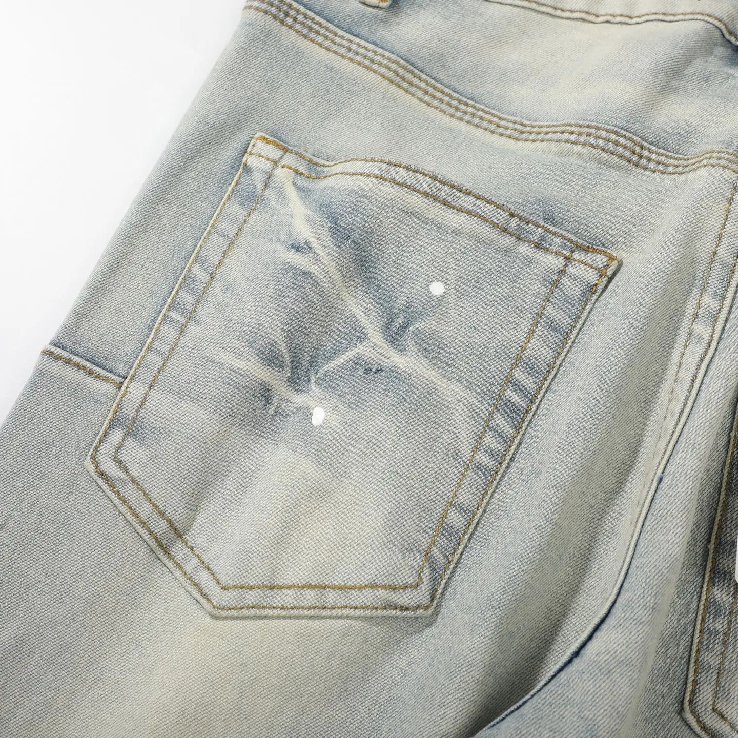 Distressed Paint-Splatter Flare Jeans D18523114 — view 13
