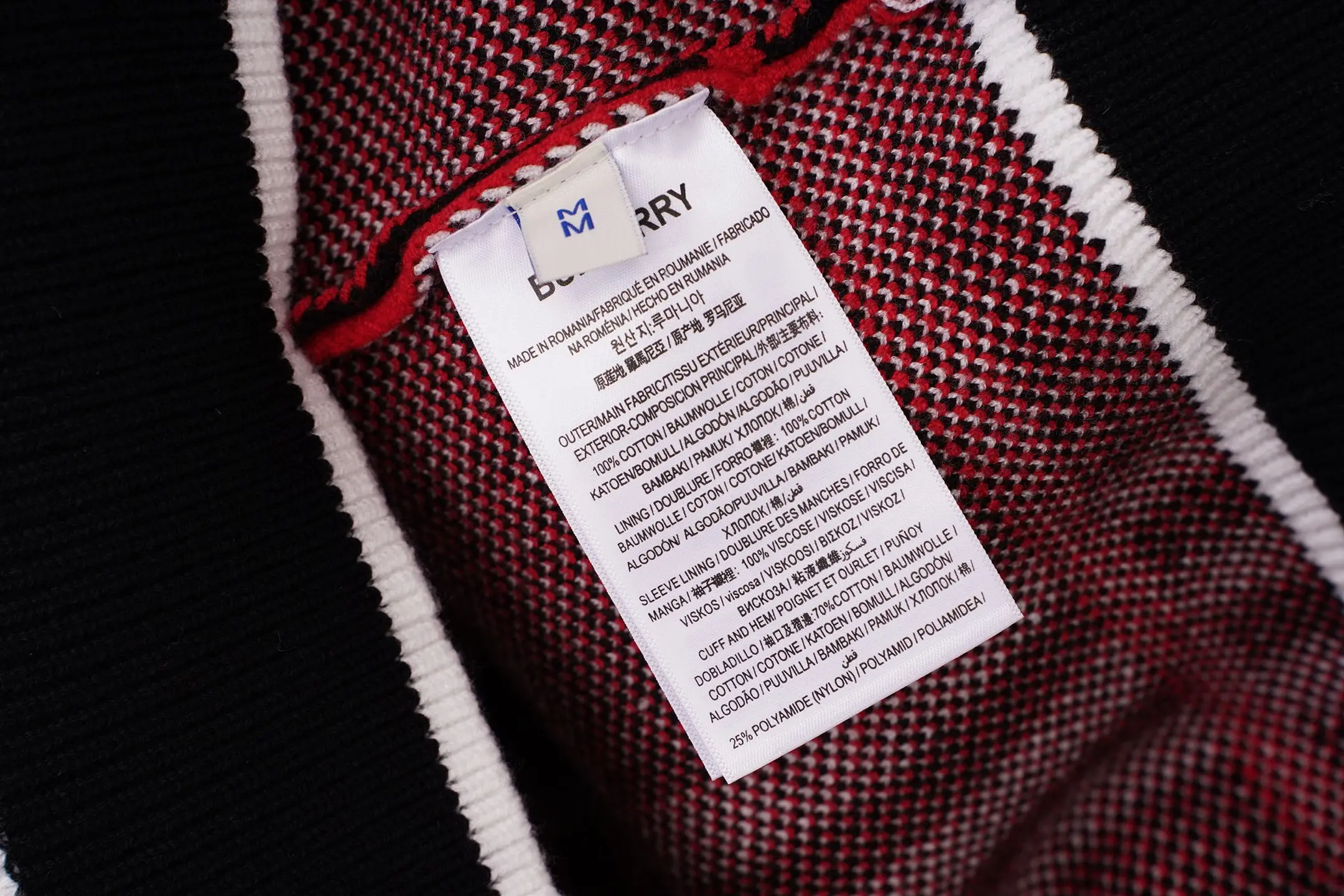 Check Intarsia Wool and Mohair-Blend Sweater D19021107 — view 12