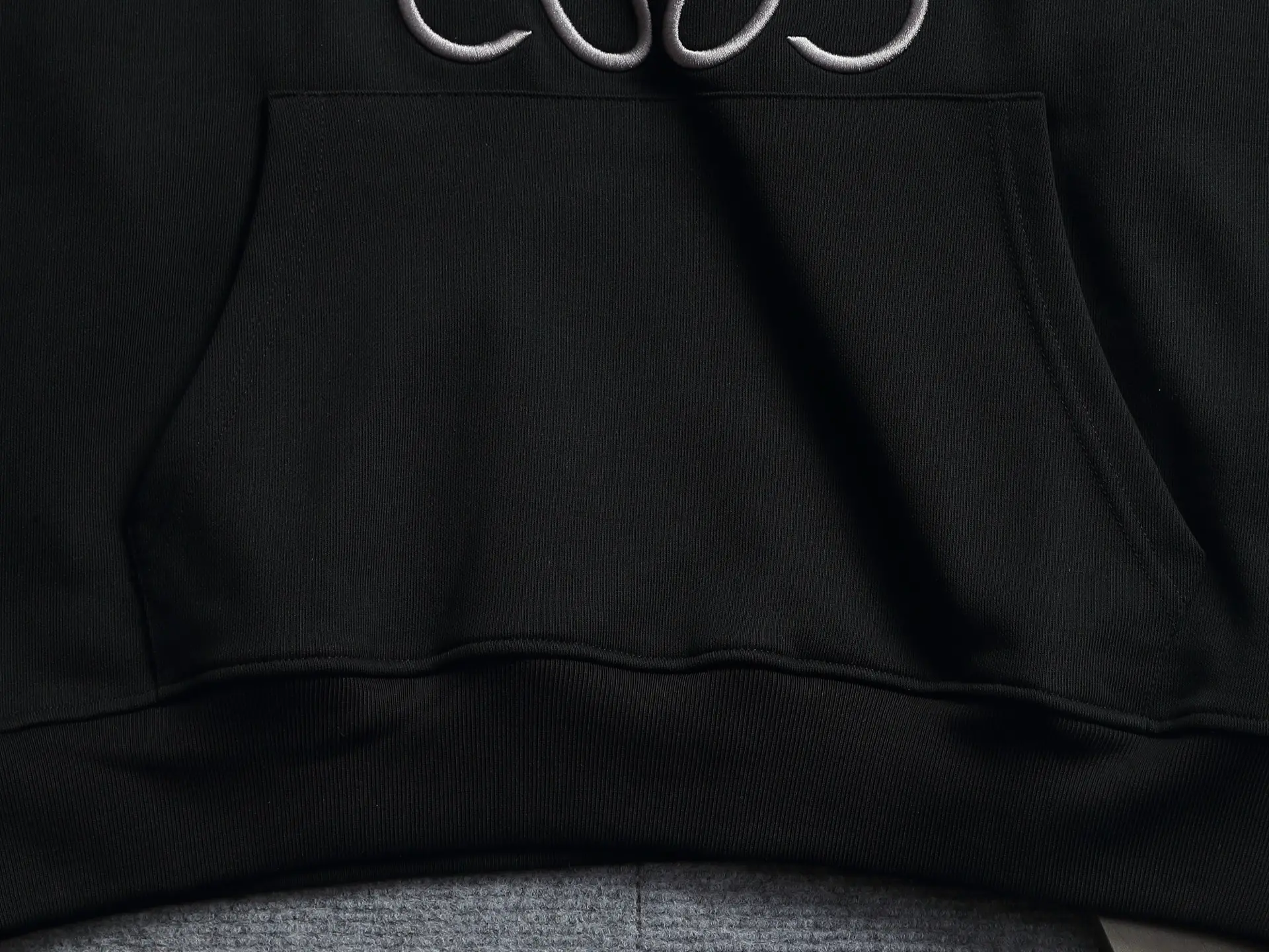 Anagram Embroidered Cotton-Blend Hoodie D19023300 — view 3