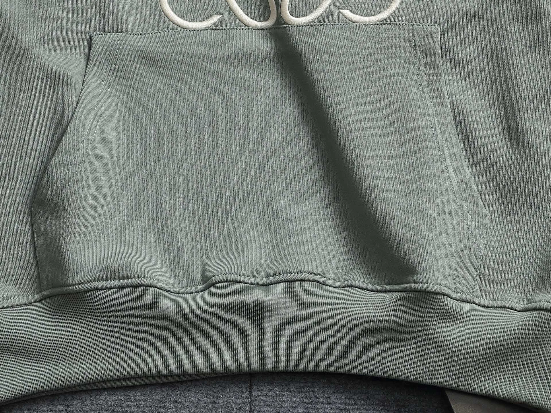 Anagram Logo Embroidered Cotton Hoodie D19023298 — view 3