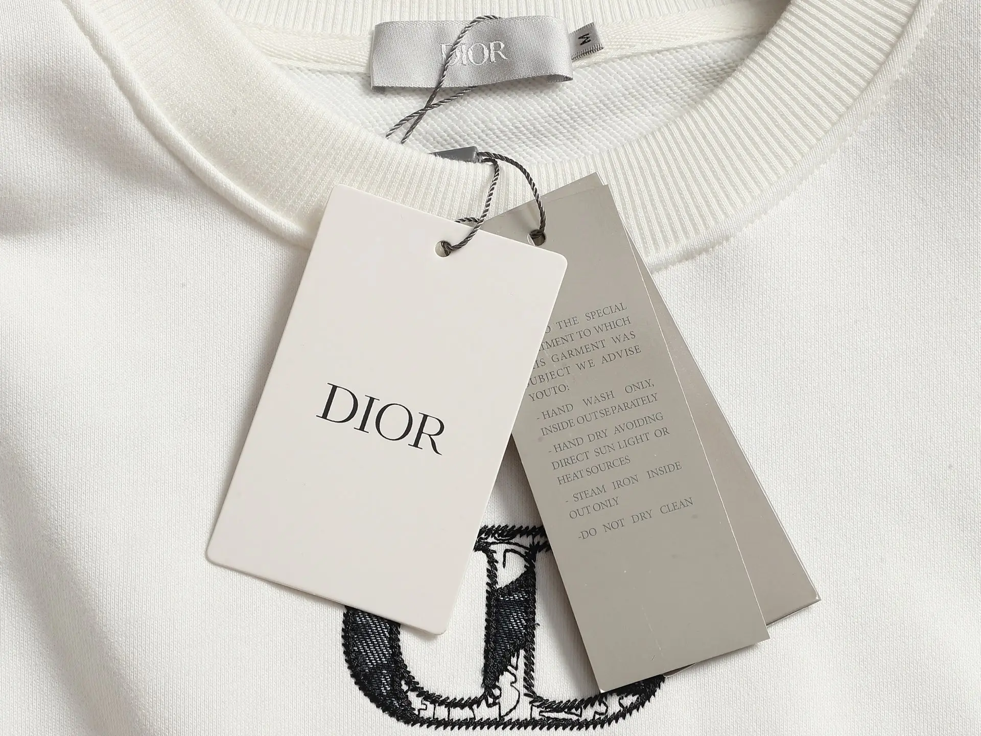 CD Logo Embroidered Crew-Neck Sweatshirt D19021506 — view 5