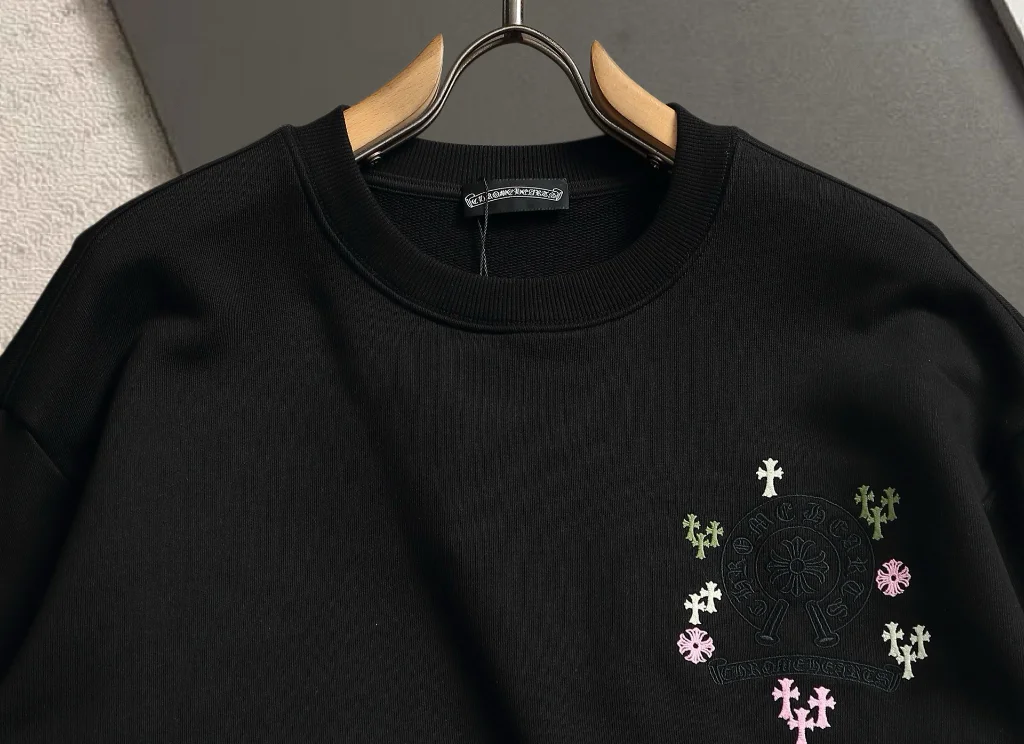 Embroidered Acid-Wash Cotton Sweatshirt D19021497 — view 4