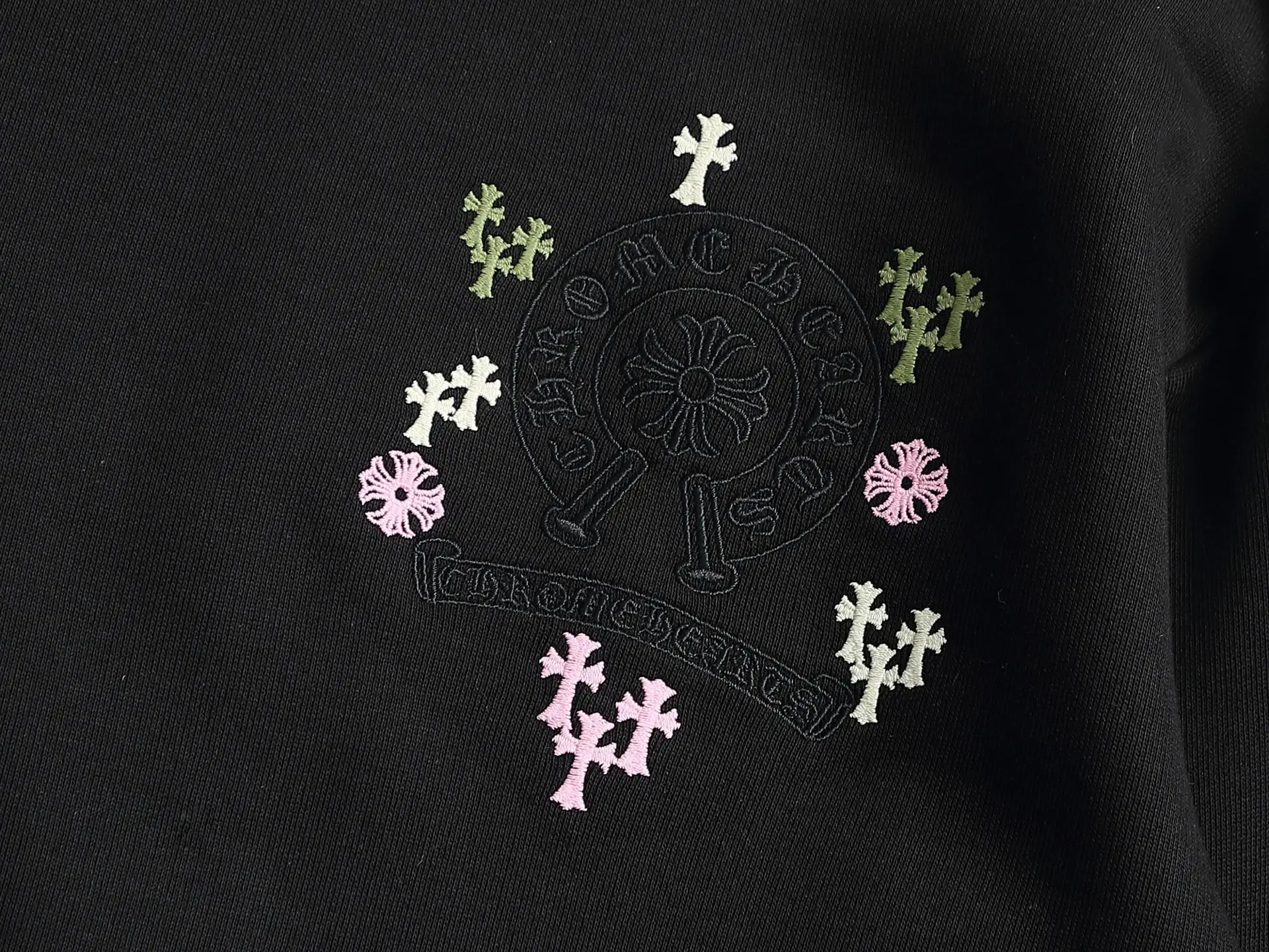 Embroidered Acid-Wash Cotton Sweatshirt D19021497 — view 5