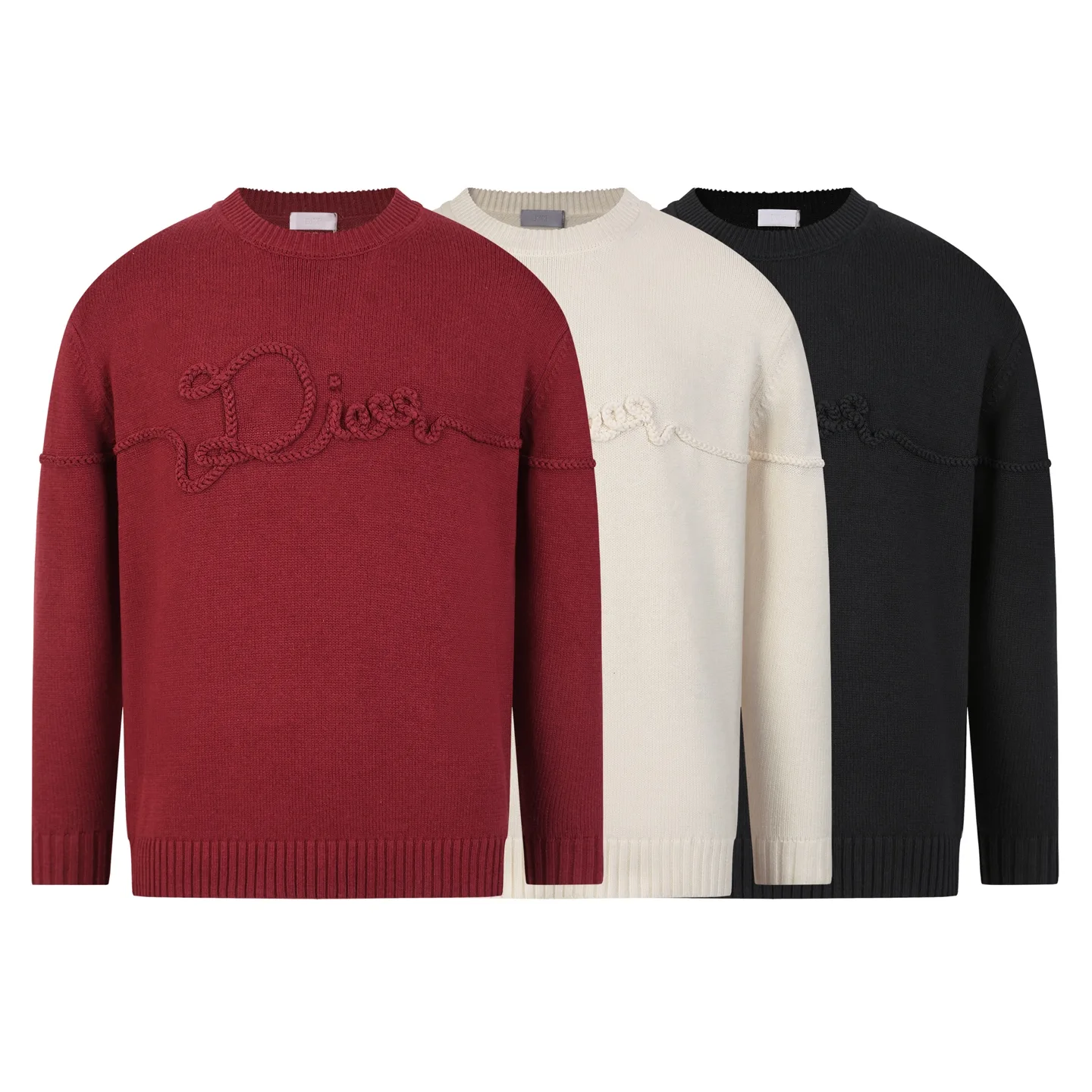Dior Rope Logo Embroidered Knit Sweater D19021636 — view 2