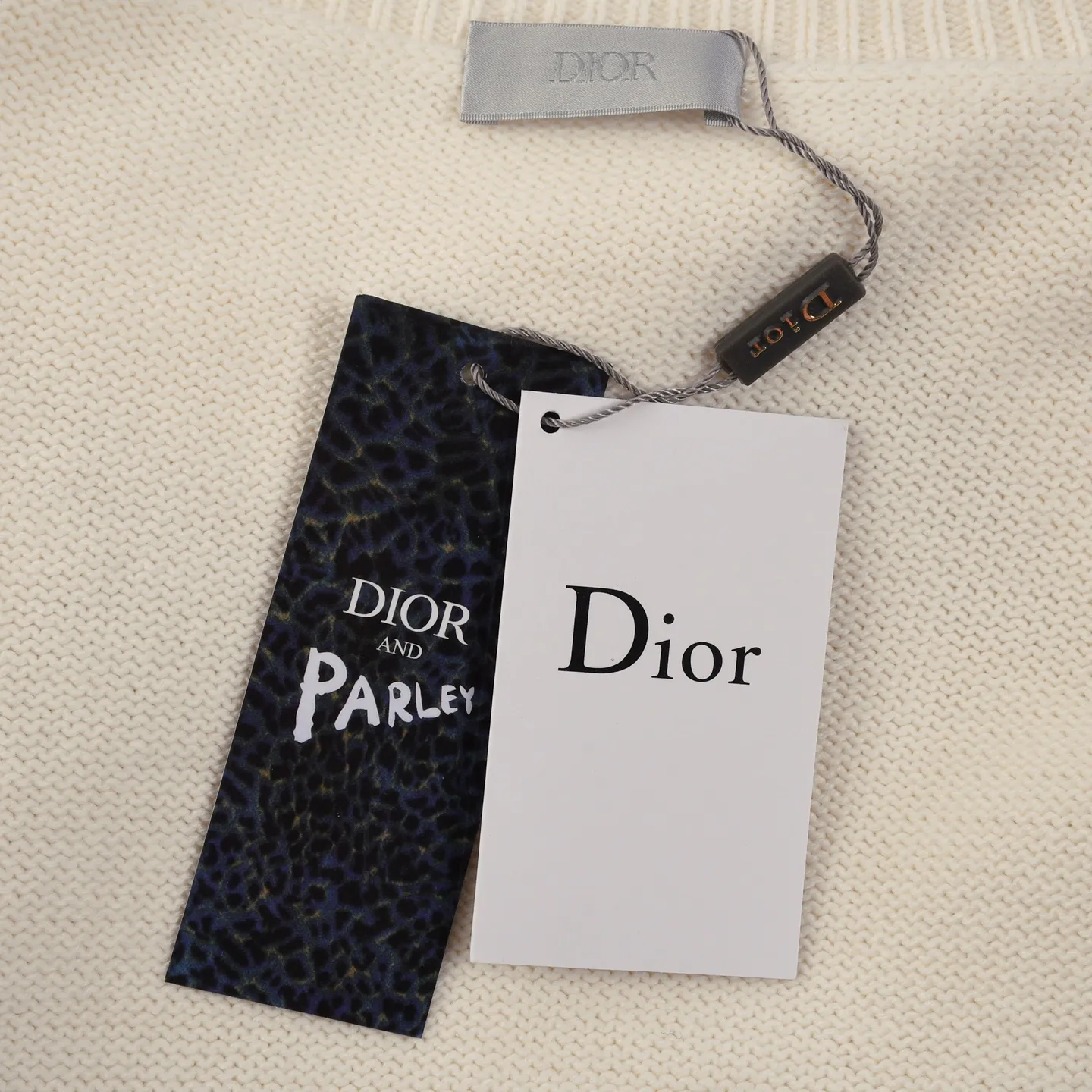Dior Rope Logo Embroidered Knit Sweater D19021636 — view 7