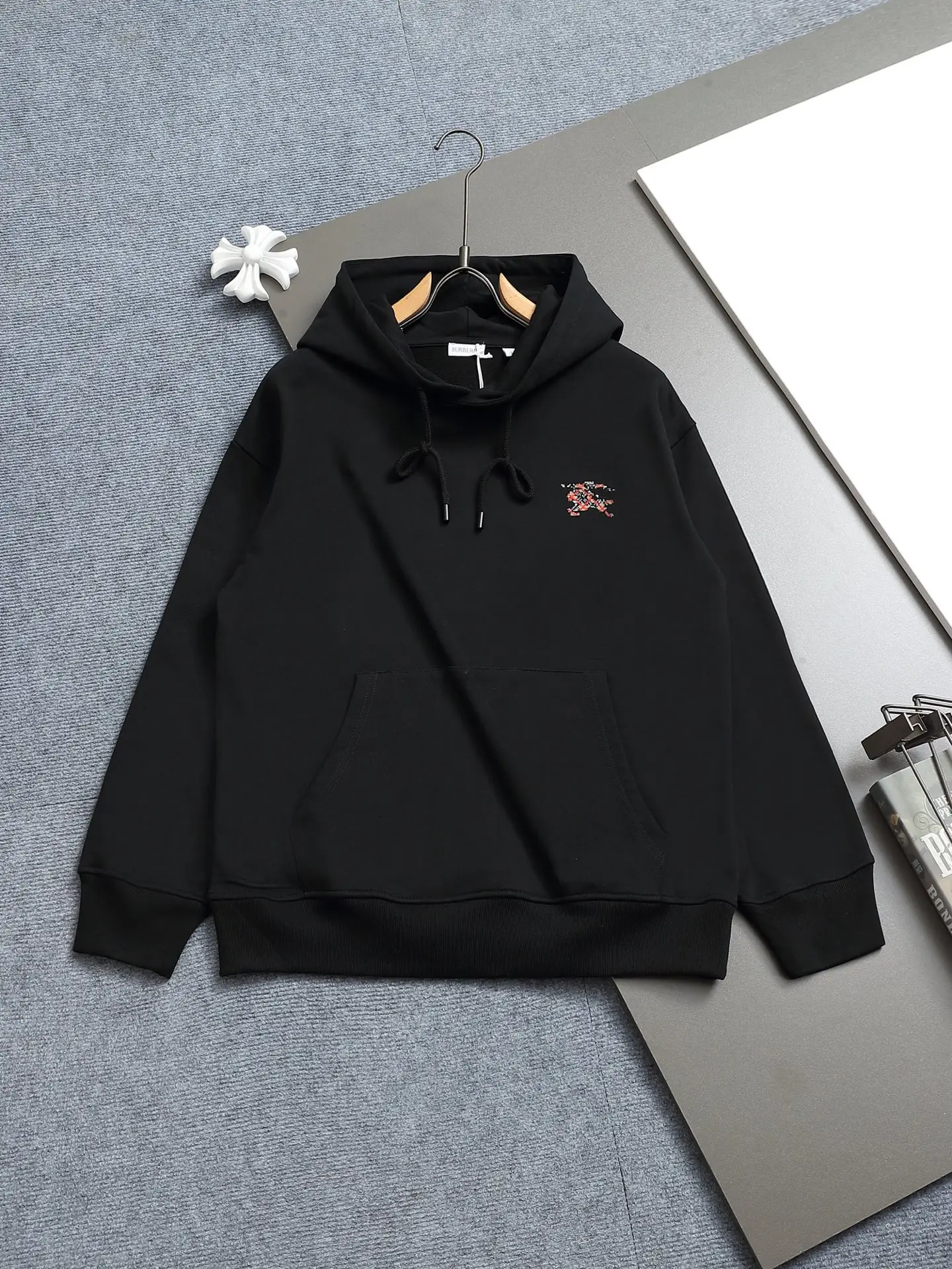 Logo Print Cotton-Blend Hoodie D19023277