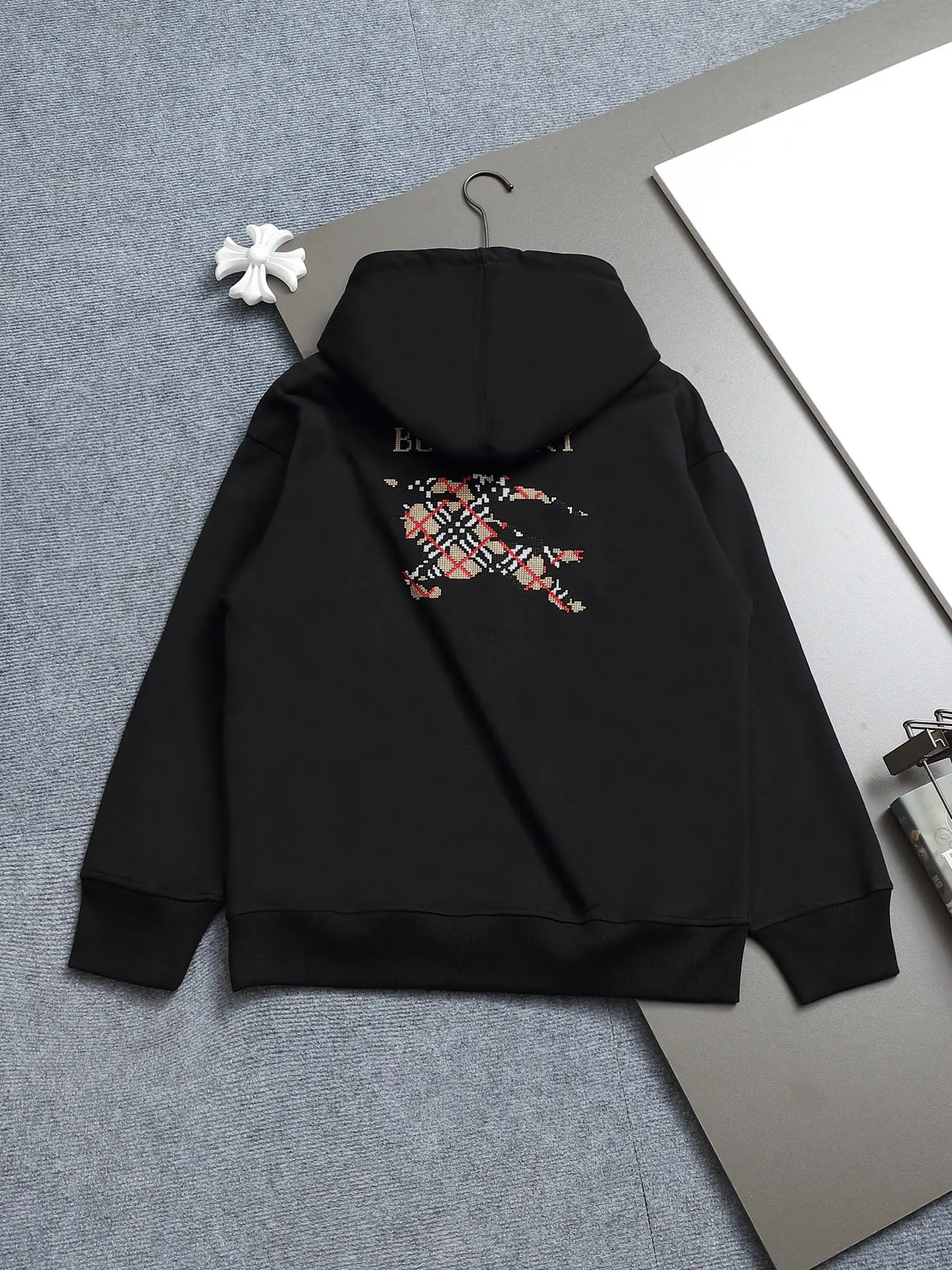 Logo Print Cotton-Blend Hoodie D19023277 — view 2