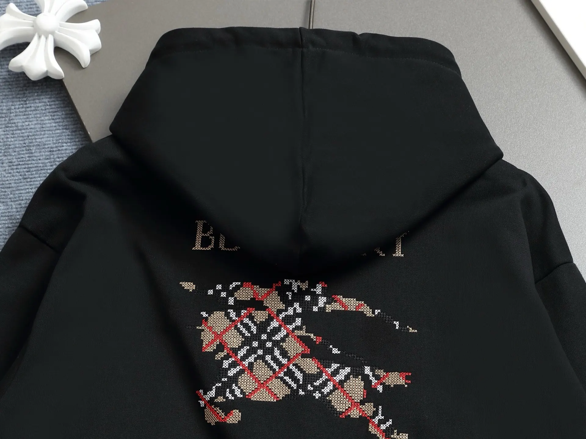 Logo Print Cotton-Blend Hoodie D19023277 — view 10