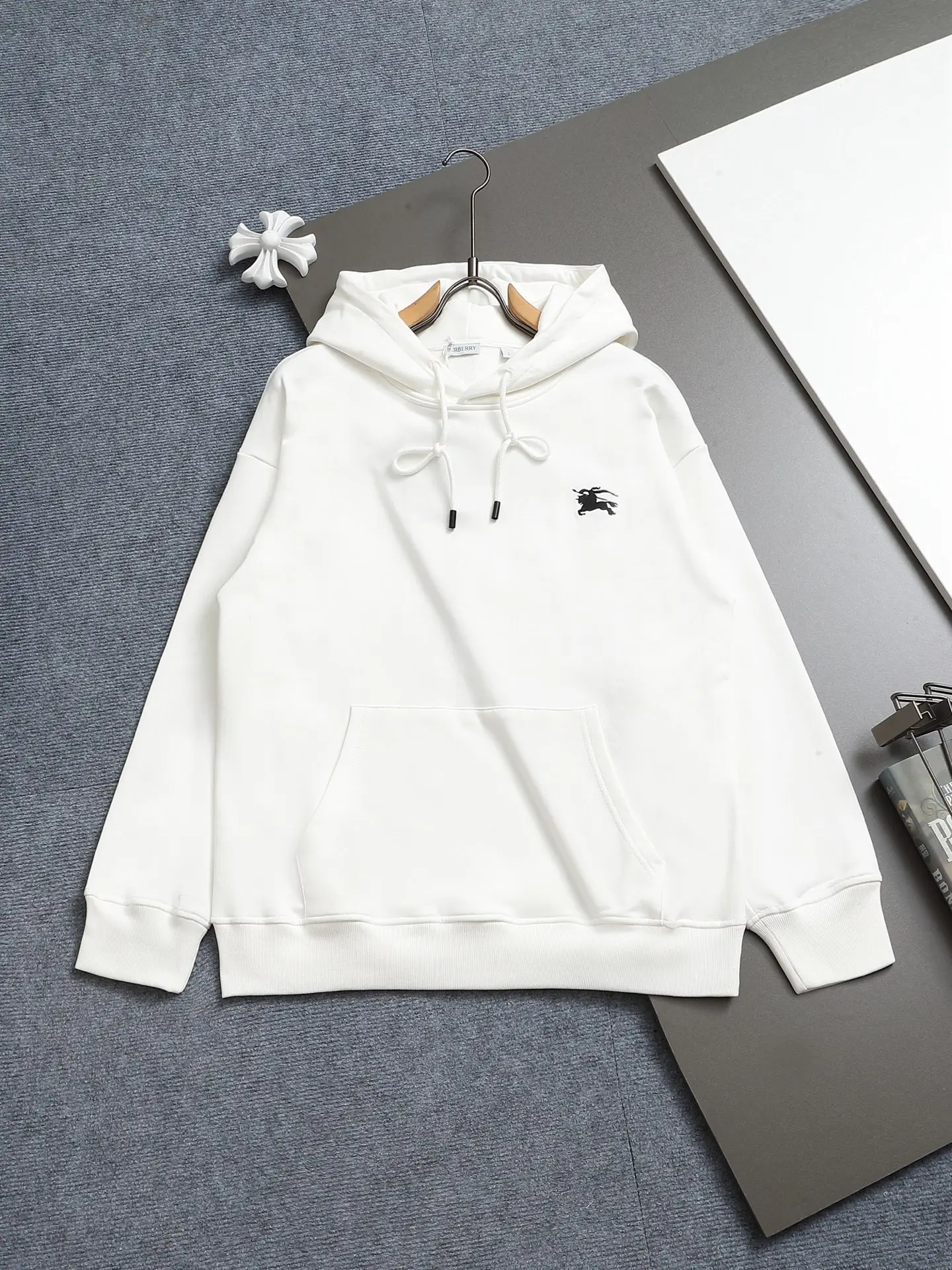 EKD Logo Embroidered Cotton Hoodie D19023278