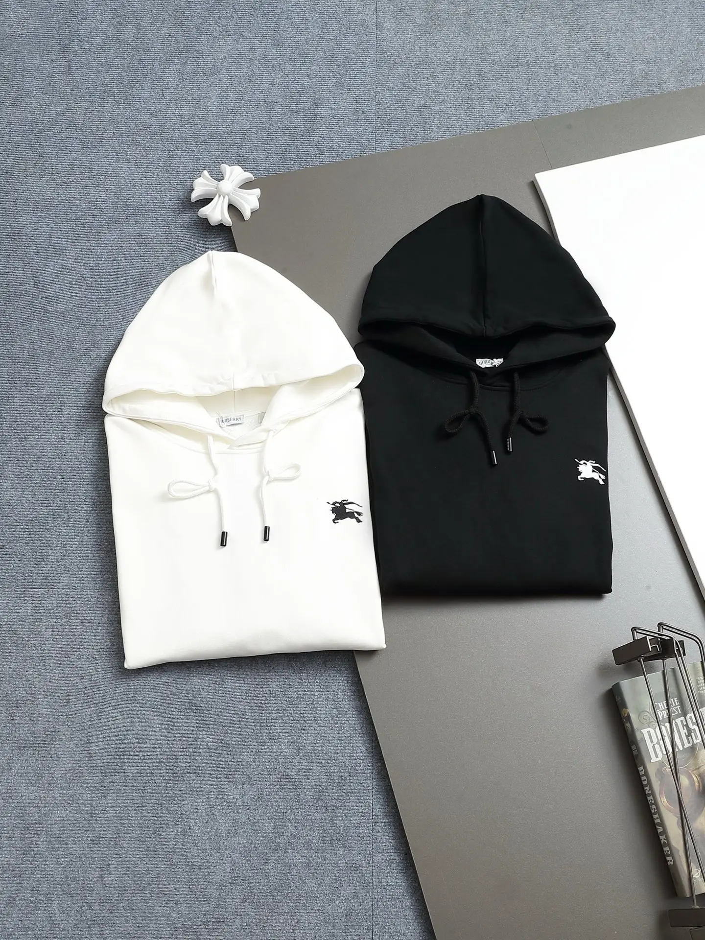 EKD Logo Embroidered Cotton Hoodie D19023278 — view 12